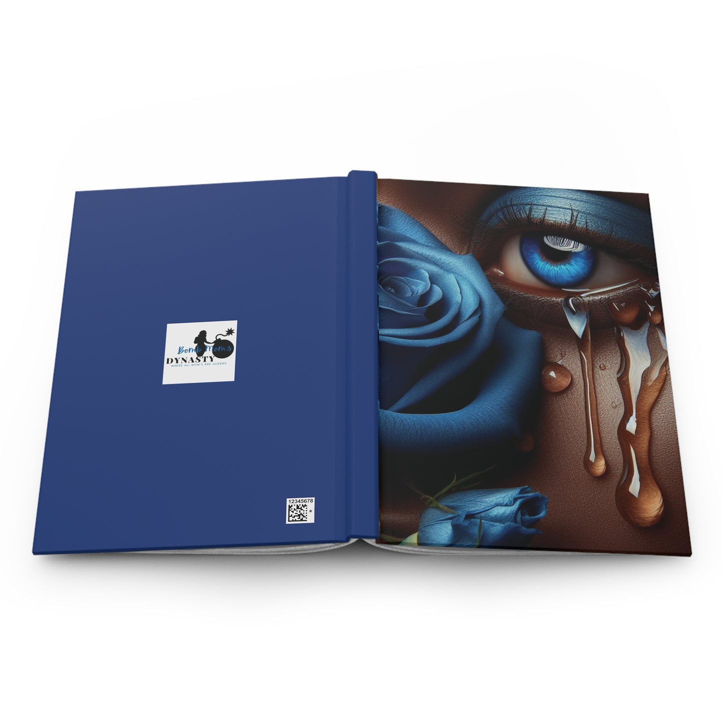 B.M.D TEARS that grew the ROSE Hardcover Journal Matte (edition 10 blue)
