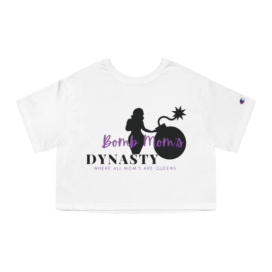 B M.D Champion Women's Heritage Cropped T-Shirt (purple)