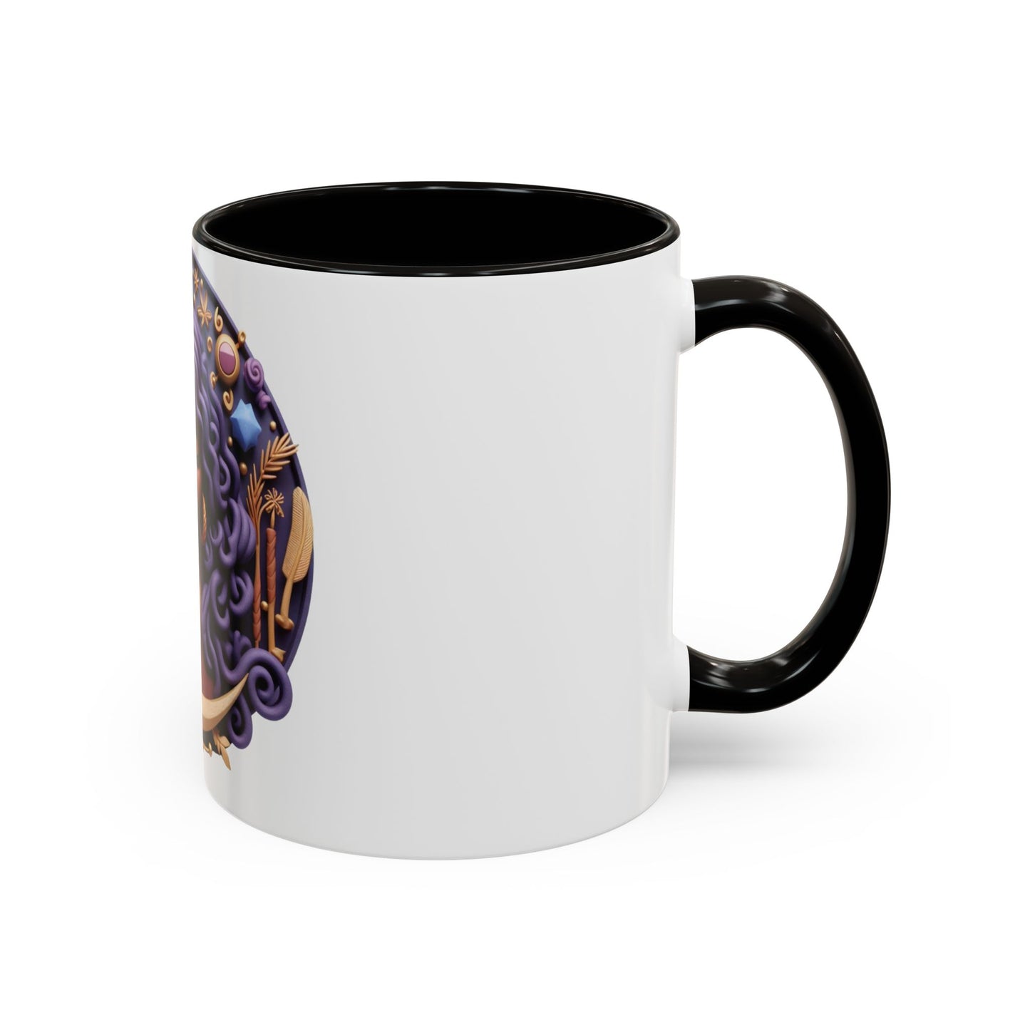 B.M.D Colorful Moon Goddess Mug - Bohemian Coffee Cup, Celestial Art Drinkware, Unique Gift for Her, Astrology Lover, 11oz & 15oz Varieties