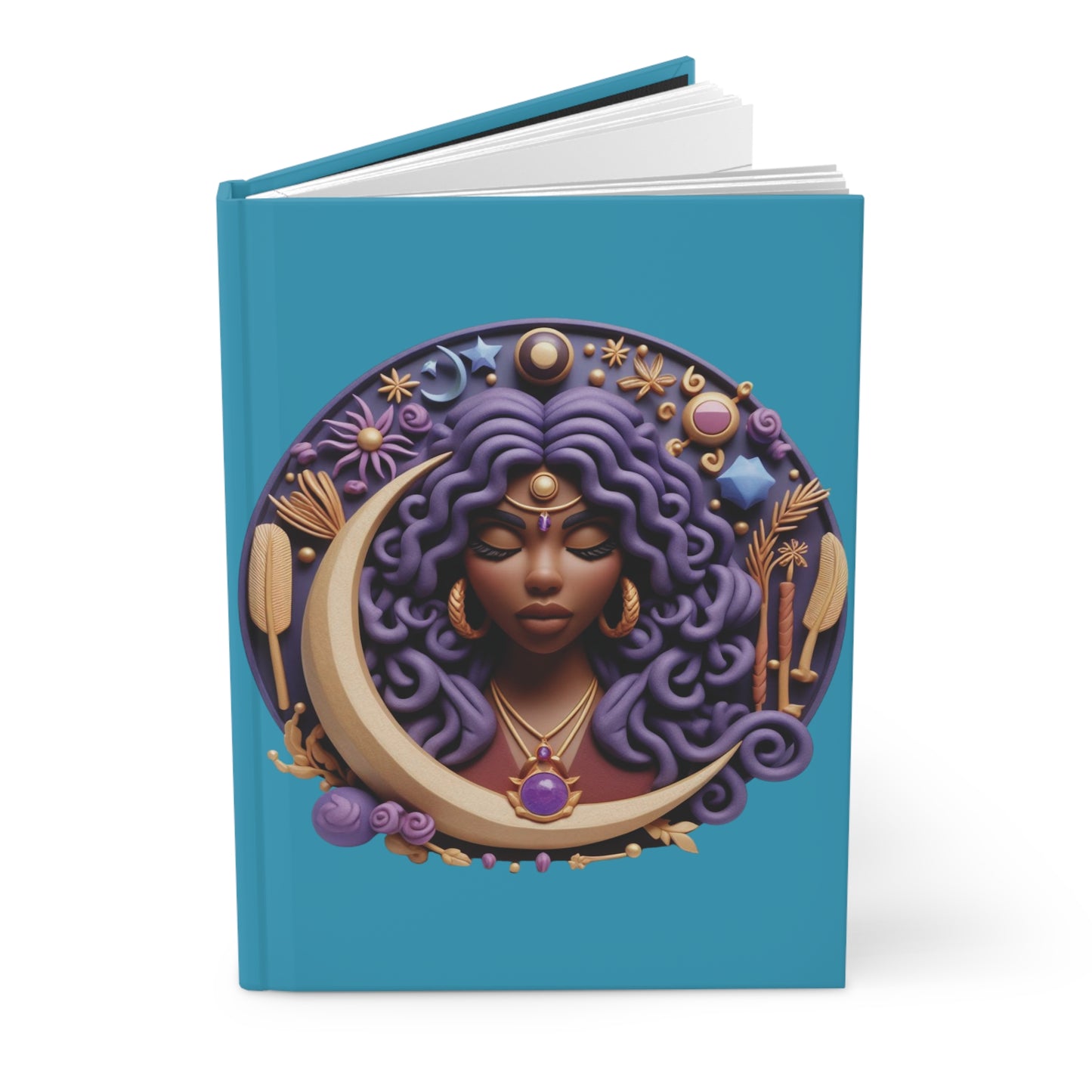 B.M.D Celestial Mistic Goddess Journal Design, Perfect for Moon Lovers, Creative Writing, Spiritual Reflection, Gifts for Her