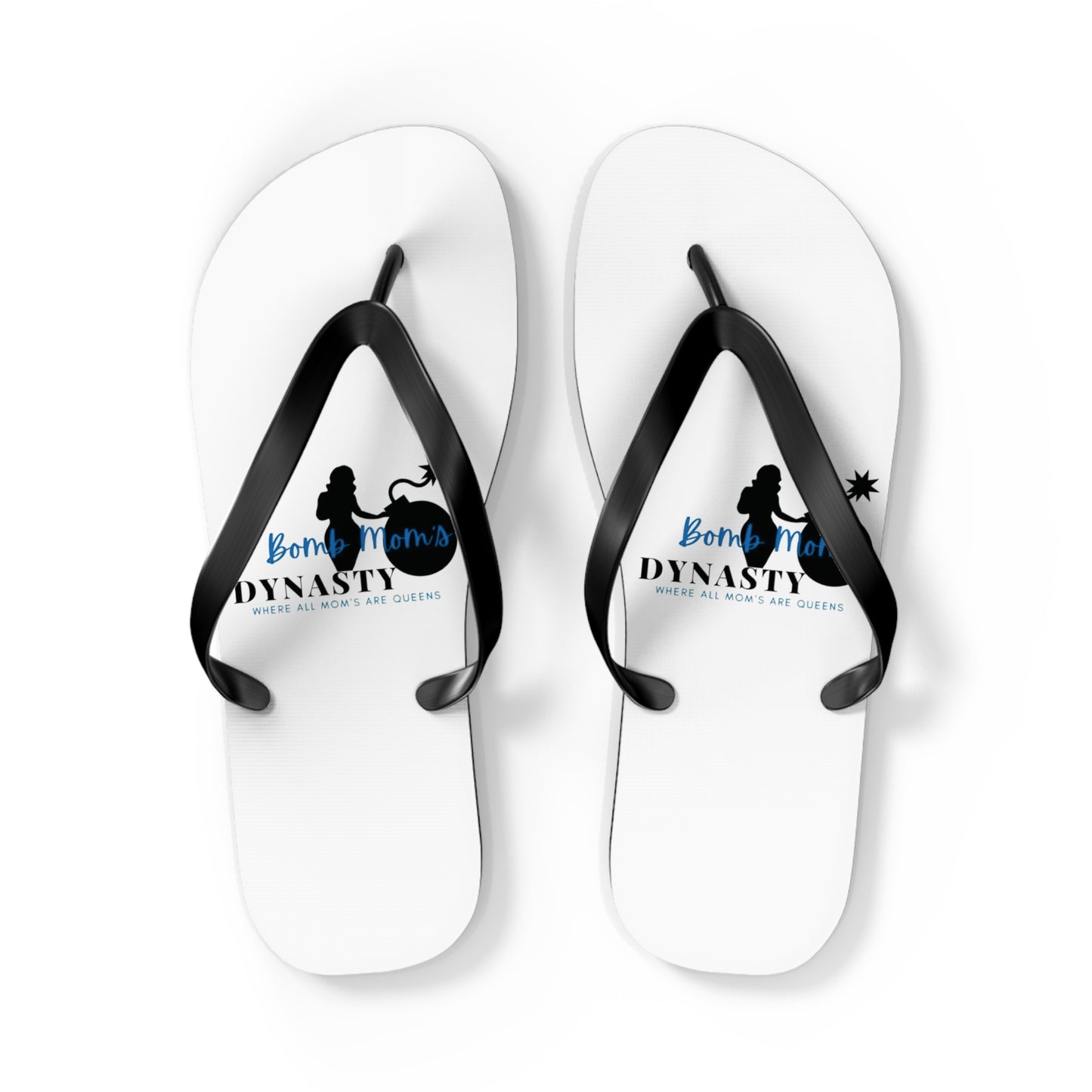 B.M.D Beach Dynasty Flip Flops, Summer Footwear, Casual Sandals, Vacation Essentials, Cute Beach Wear, Poolside Accessories (blue)