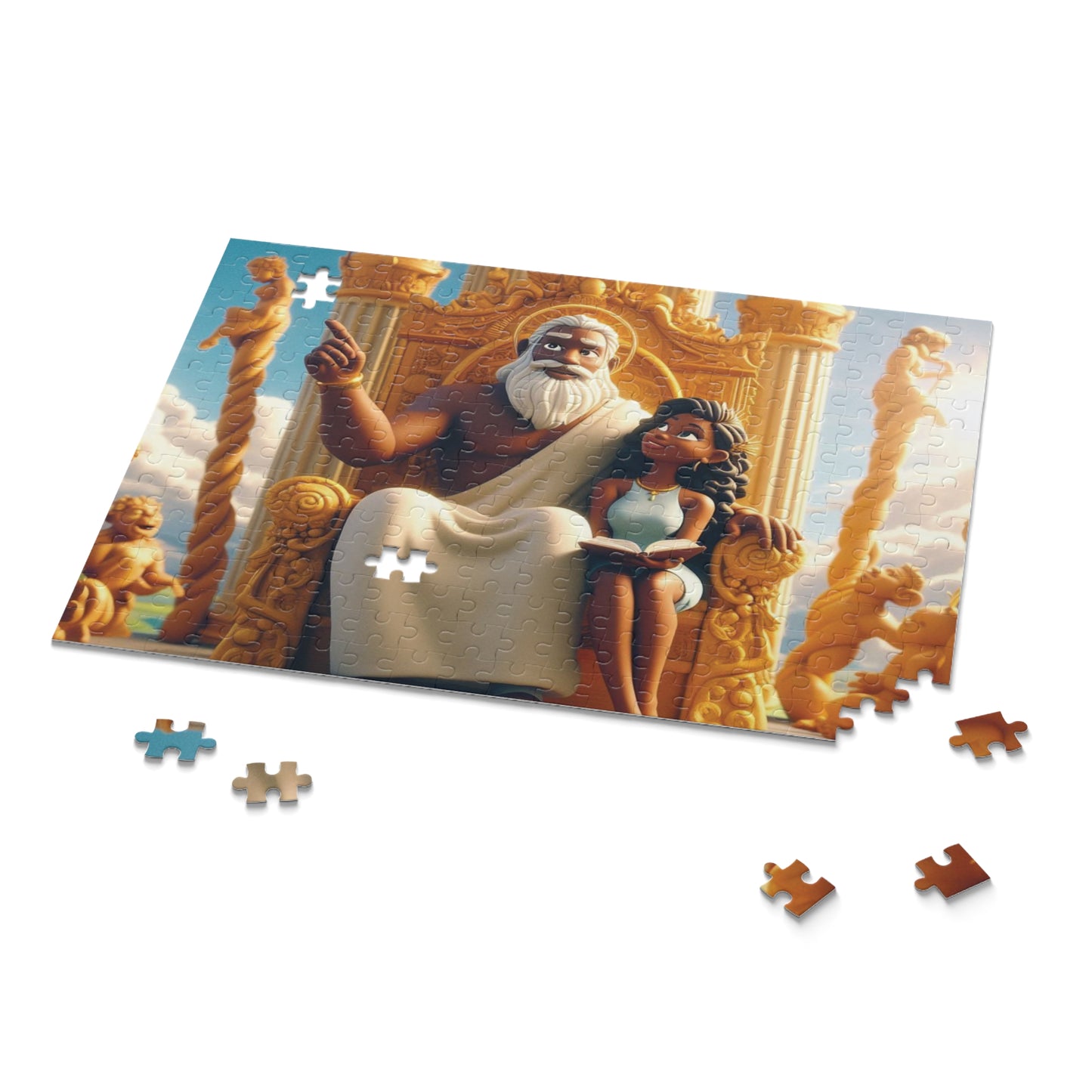 Jigsaw Puzzle, B M D Lessons from God (120, 252, 500-Piece), Fun Family Activity, Inspirational Design, Religious Gift, Educational
