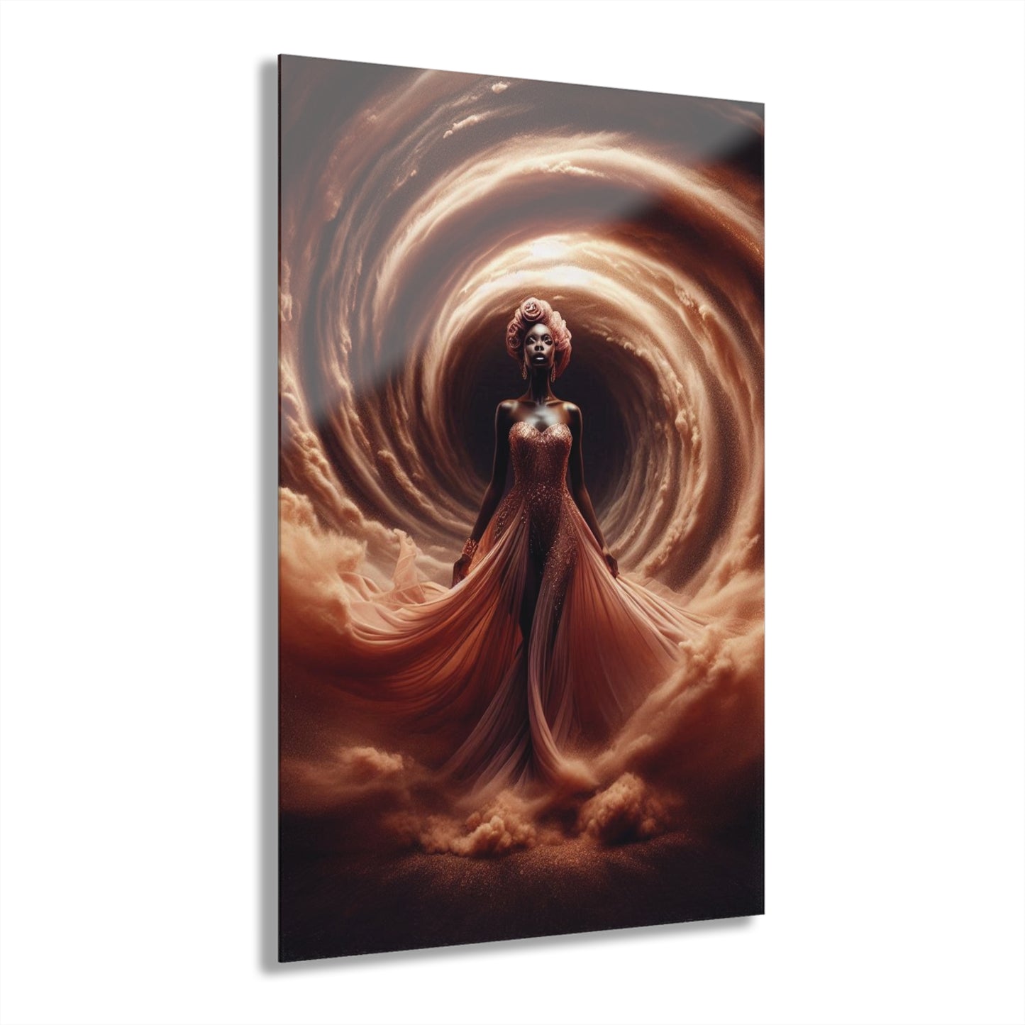 B.M.D Elegant Quiet Storm Wall Art Acrylic Prints (French Cleat Hanging)