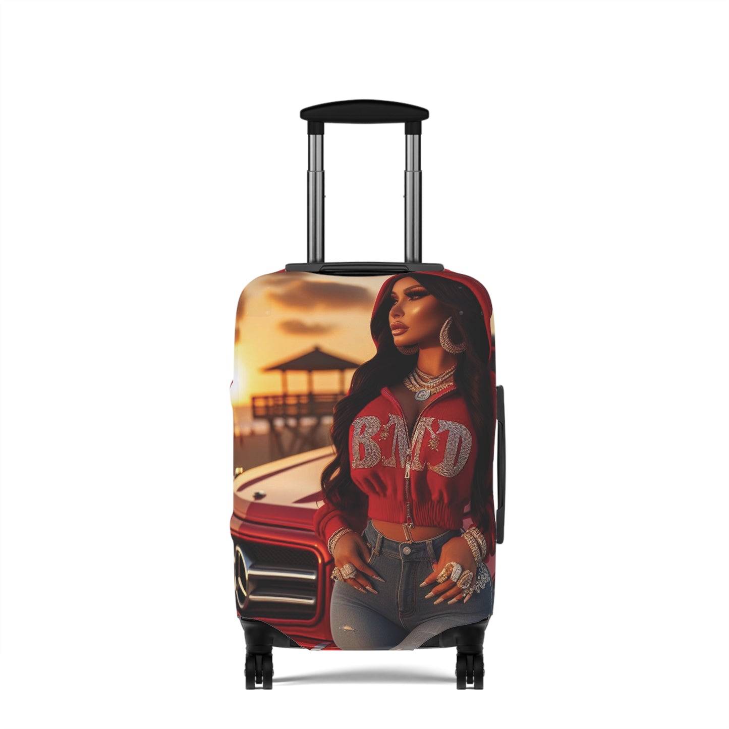 B.M.D Sunset Beach Vacay Luggage Cover