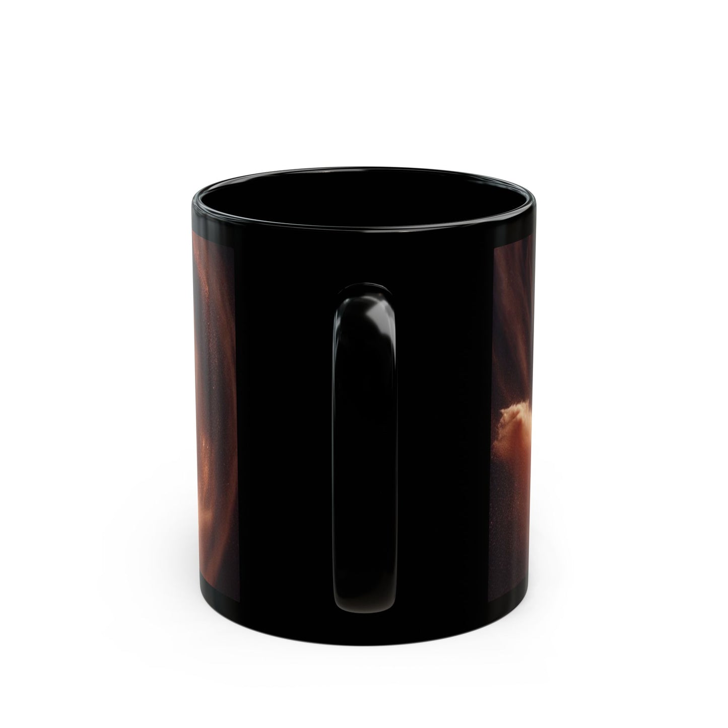 B.M.D Powerful Woman Walking Through the Storm Effortlessly & Elegantly- Fantasy Black Mug, Artistic Coffee Cup, Unique Gift for Dreamers, Home Decor, Art Lover's Mug, Perfect for Birthdays & Holidays