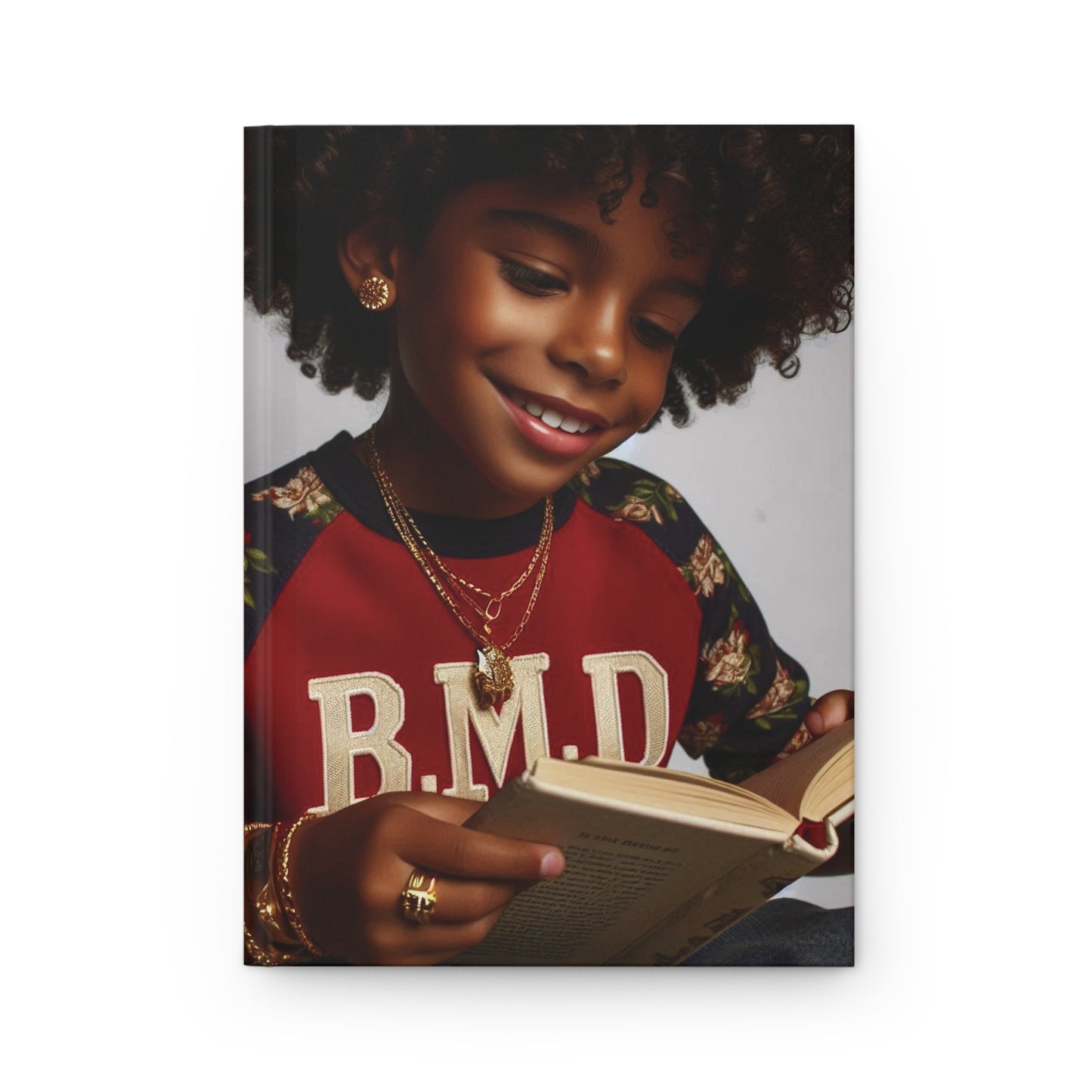 B.M.D Stylish Hardcover Journal for Kids, Boys' Diary, Fun School Supplies, Personal Notebook, Unique Gift for Young Writers (pic 2 red)