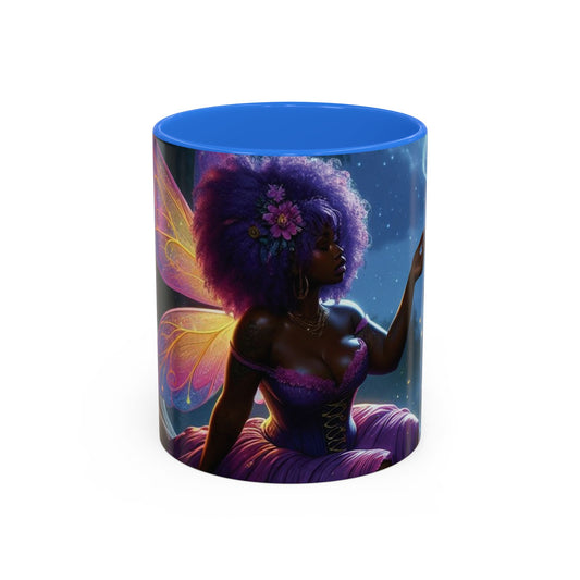 B M.D Colorful Fairy Design Mugs | Enchanted Coffee Mug, Gift for Fantasy Lovers, Unique Home Decor, Magical Drinkware, Butterfly Art