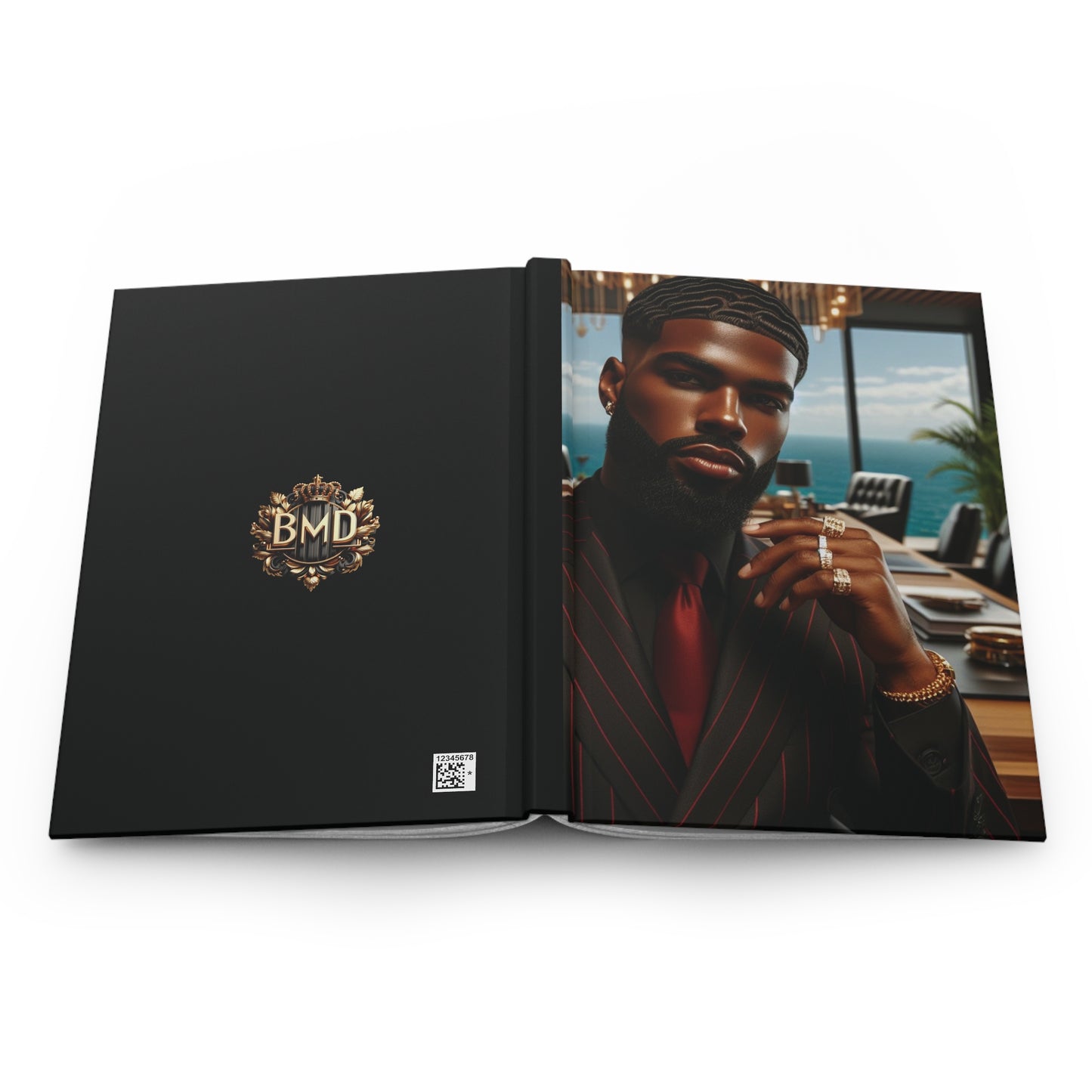 B.M.D Sleek Hardcover Journal for Ambitious Minds (men's edition 1) Stylish Writing Notebook, Personalized Diary, Business Planner, Inspirational Gift