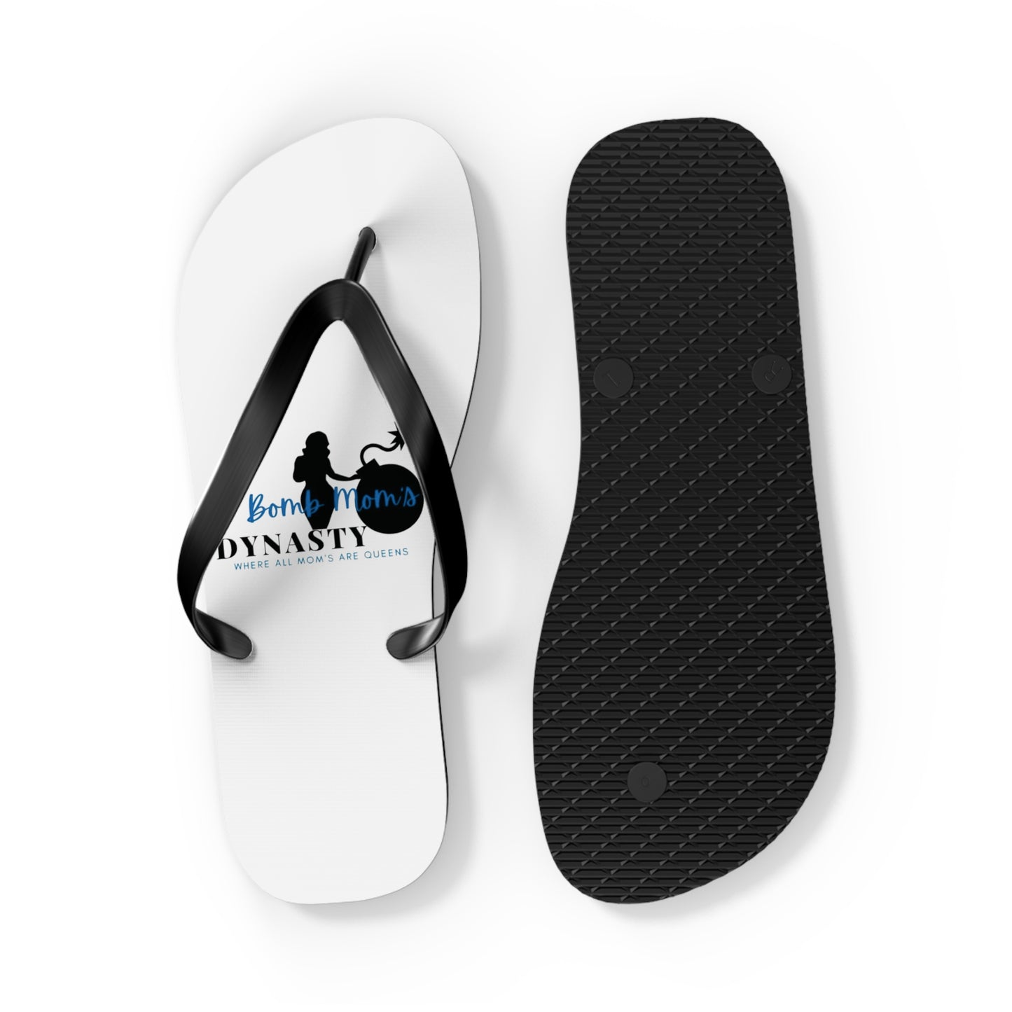 B.M.D Beach Dynasty Flip Flops, Summer Footwear, Casual Sandals, Vacation Essentials, Cute Beach Wear, Poolside Accessories (blue)