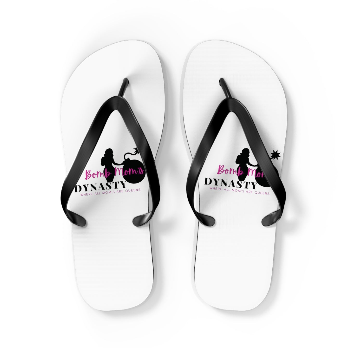 B.M.D Beach Dynasty Flip Flops, Summer Footwear, Casual Sandals, Vacation Essentials, Cute Beach Wear, Poolside Accessories (hot pink)