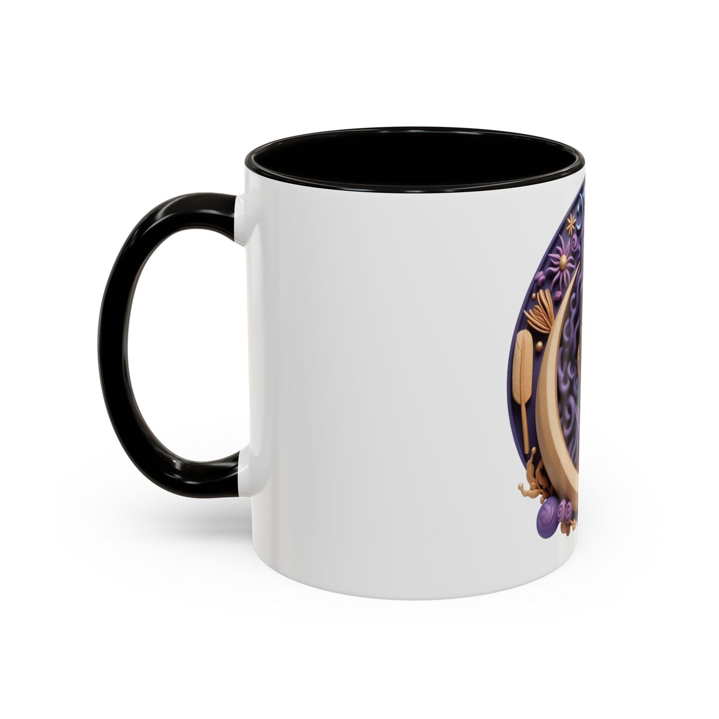 B.M.D Colorful Moon Goddess Mug - Bohemian Coffee Cup, Celestial Art Drinkware, Unique Gift for Her, Astrology Lover, 11oz & 15oz Varieties