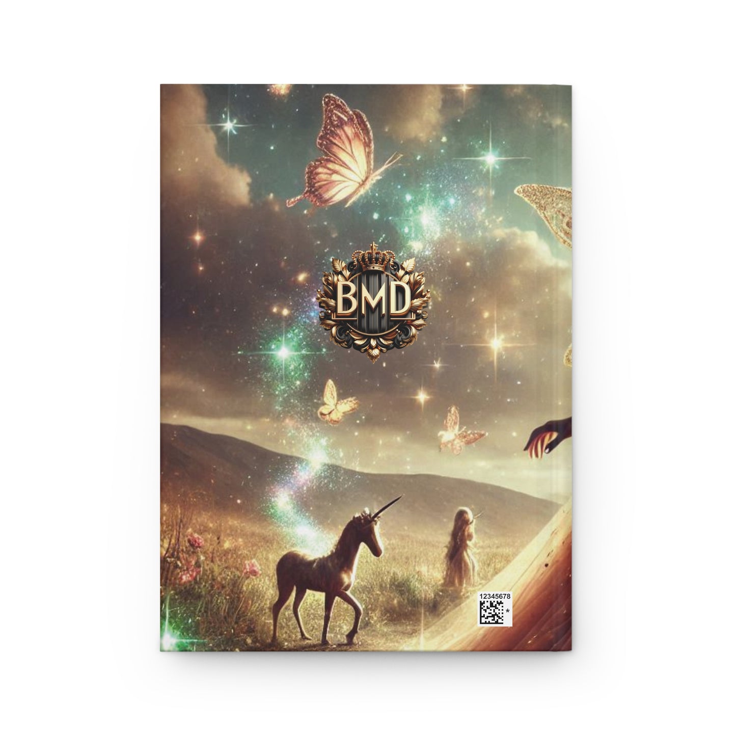 B.M.D Enchanted Fairy Hardcover Journal, Ethereal Journal for Dreamers, Gift for Writers, Fantasy Notebook, Magical Diary (pic 1)