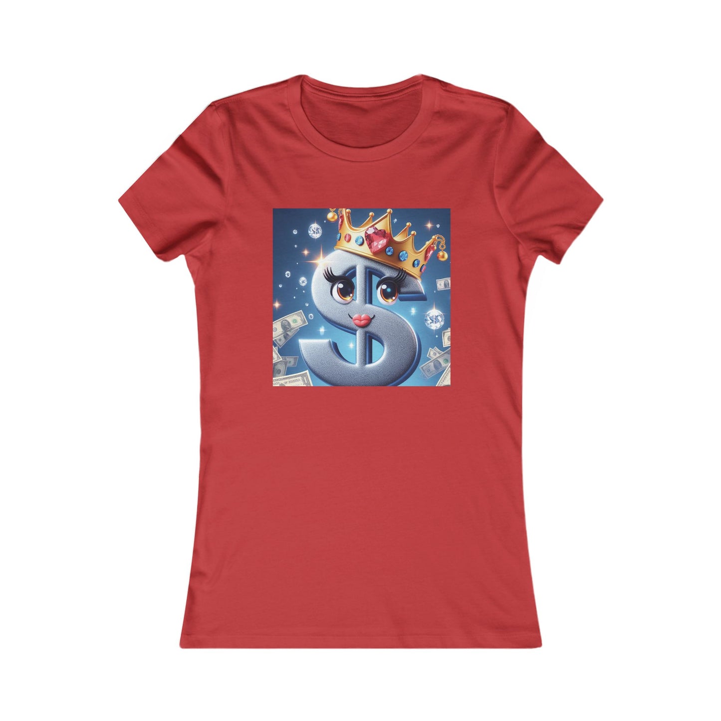 B.M.D Stylish Graphic Tee with Crowned Dollar Sign, Perfect for Fashionistas, Unique Gift for Birthdays, Casual Outfits, Money Lovers Tee