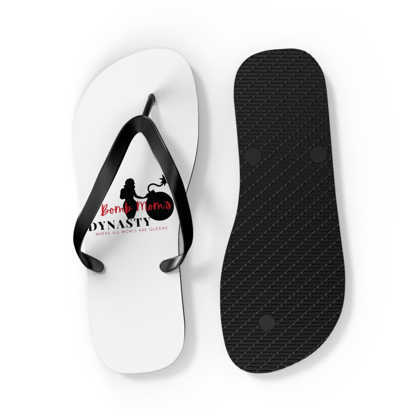 B.M.D Beach Dynasty Flip Flops, Summer Footwear, Casual Sandals, Vacation Essentials, Cute Beach Wear, Poolside Accessories (red)