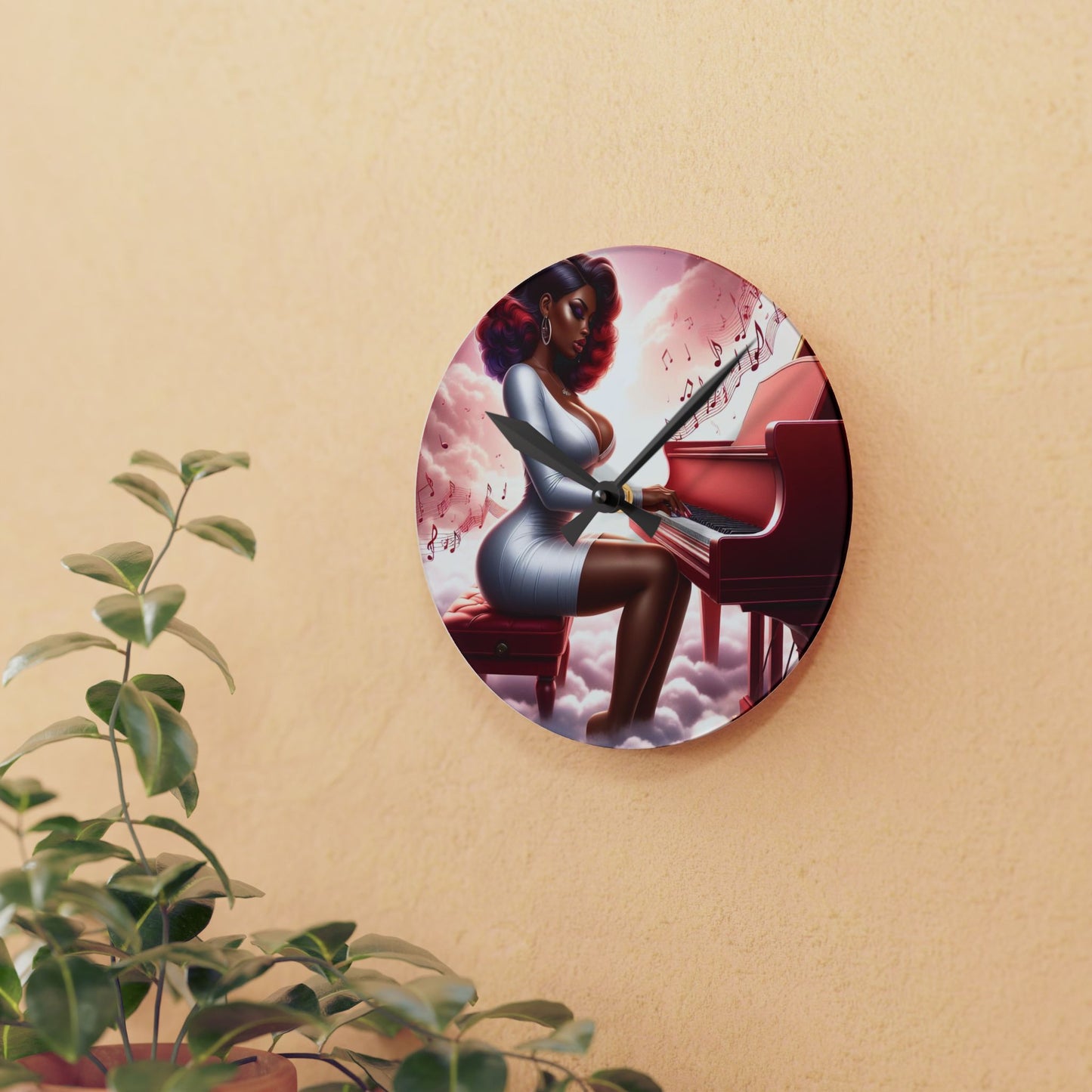 B.M.D Timeless Music Acrylic Wall Clock (edition2)