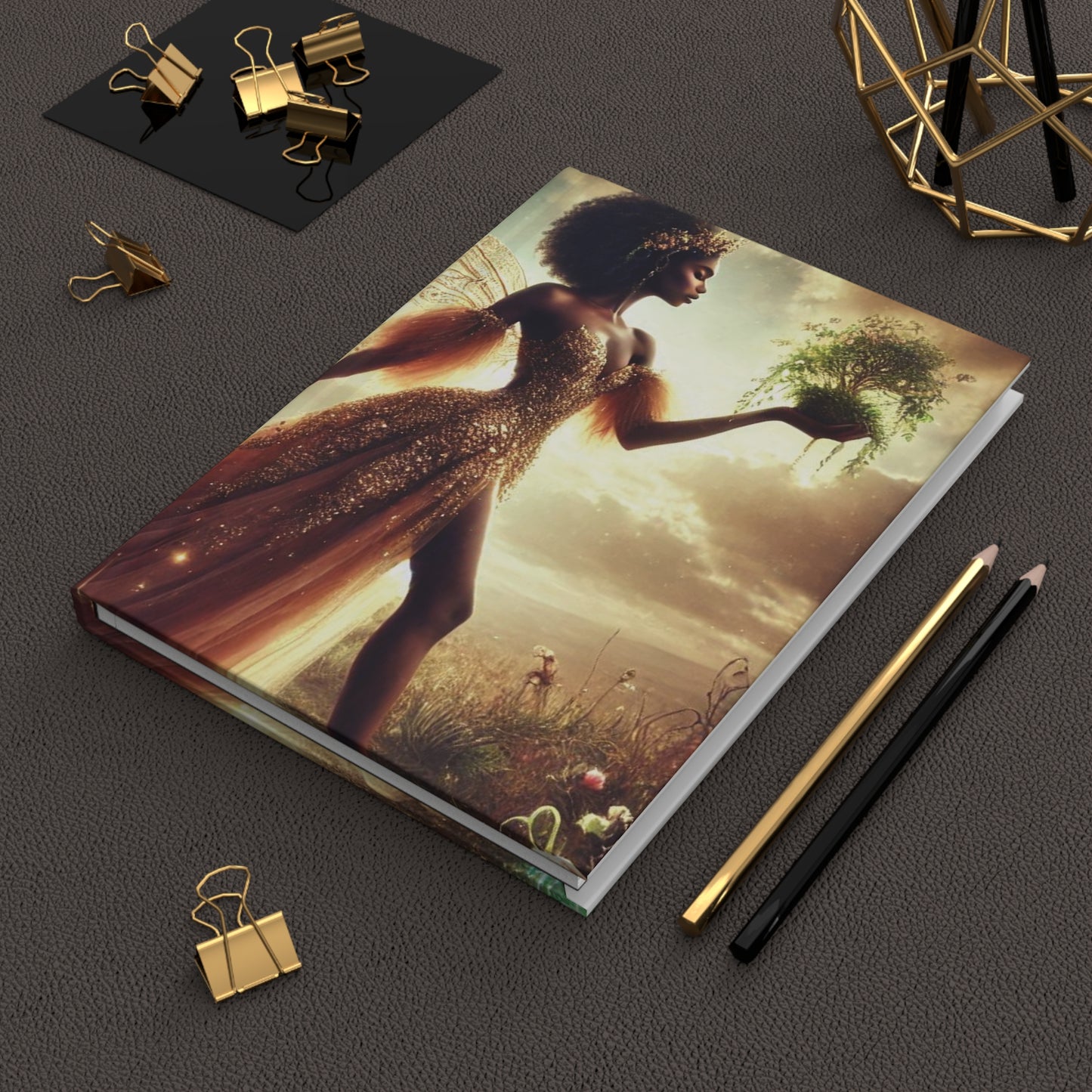B.M.D Enchanted Fairy Hardcover Journal, Ethereal Journal for Dreamers, Gift for Writers, Fantasy Notebook, Magical Diary (pic 1)