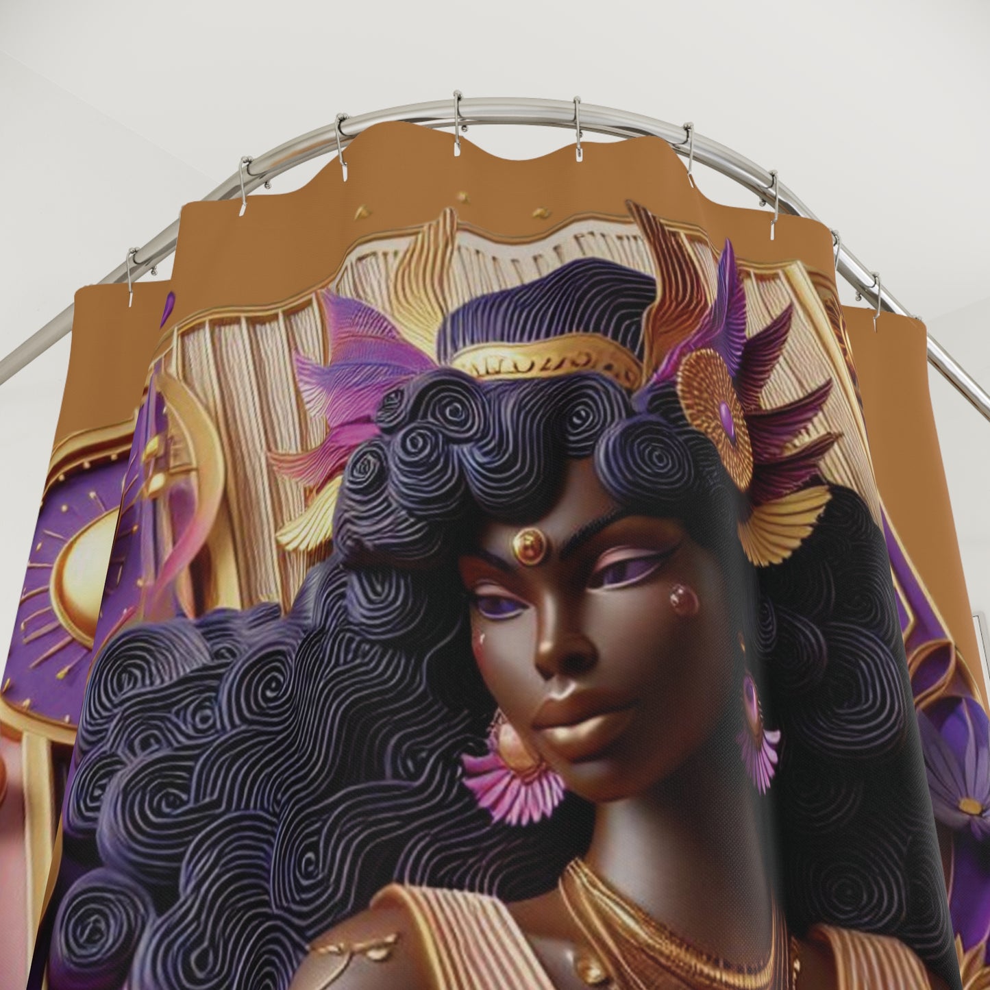 B.M.D Celestial Goddess Shower Curtains (tan)