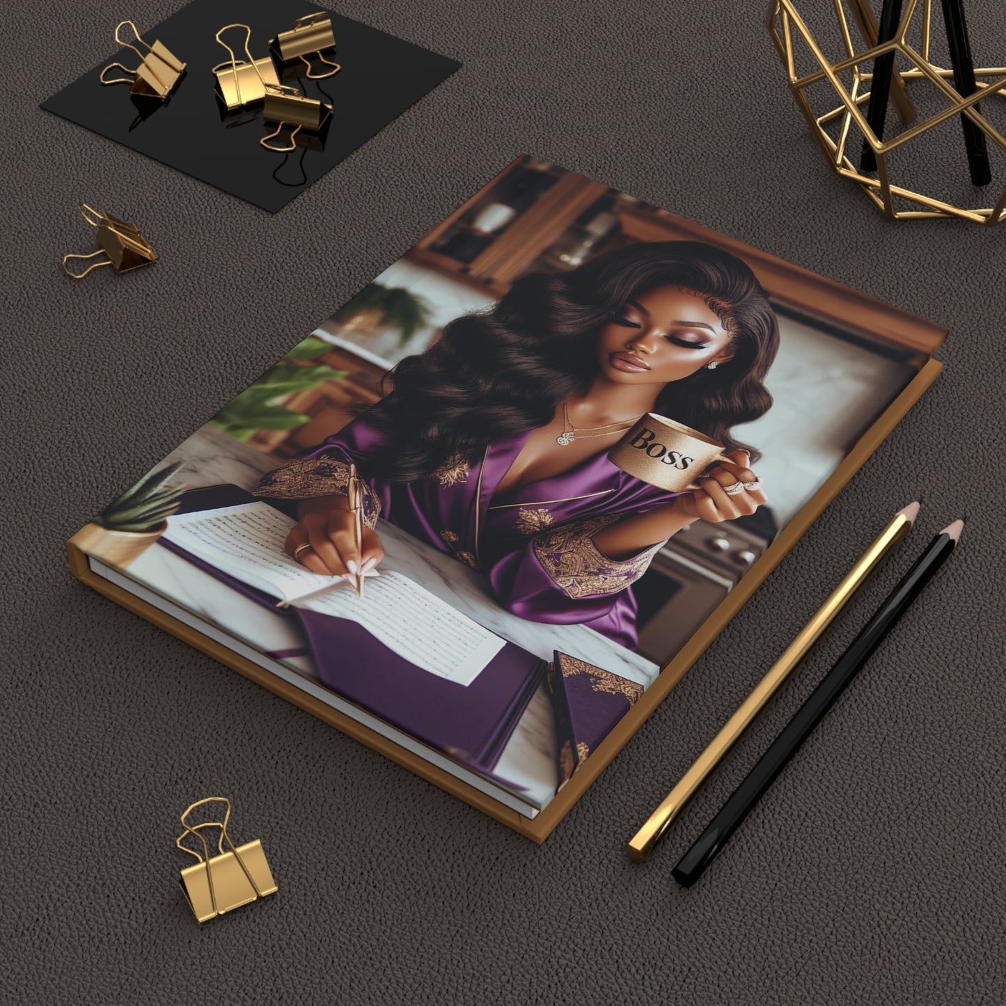 B.M.D Boss Babe, Chic Hardcover Journal