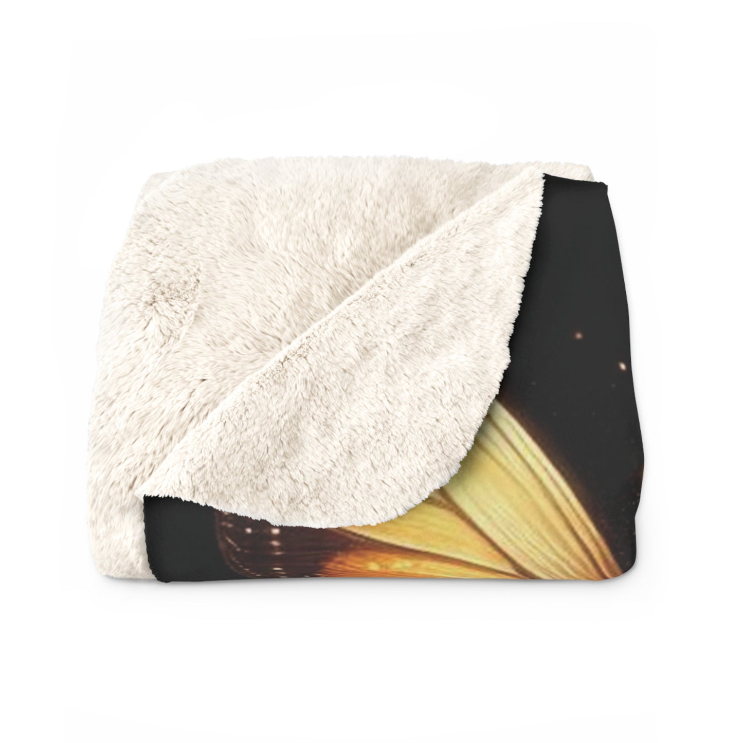 B.M.D Golden Butterflies Fleece Blanket
