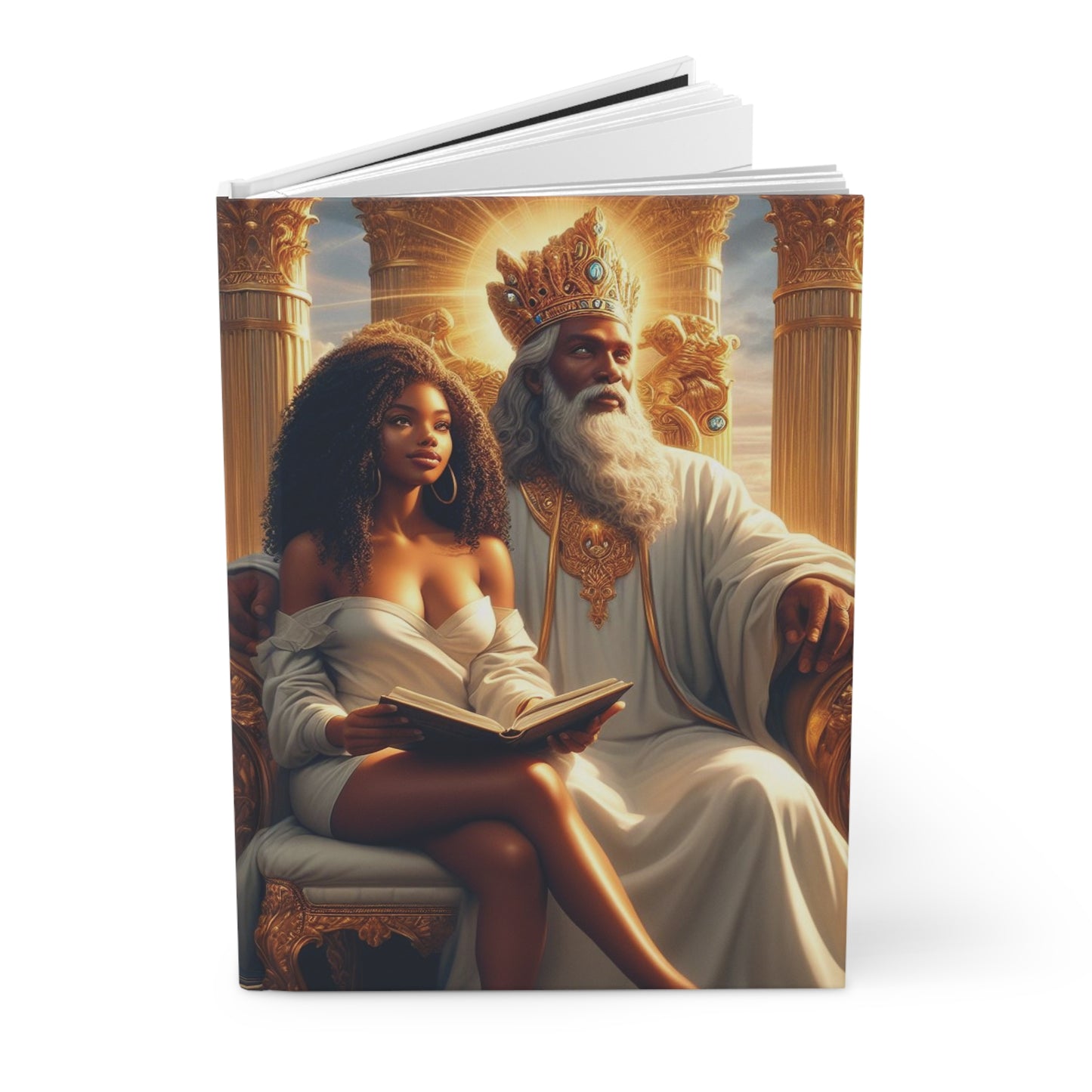 B.M.D God and Me Majestic Hardcover Journal for Creatives, Inspiration Journal, Gift for Writers, Artistic Notebook, Meditation and Reflection (pic 1)