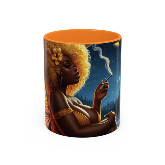 B M.D Colorful Fairy Design Mugs | Enchanted Coffee Mug, Gift for Fantasy Lovers, Unique Home Decor, Magical Drinkware, Butterfly Art