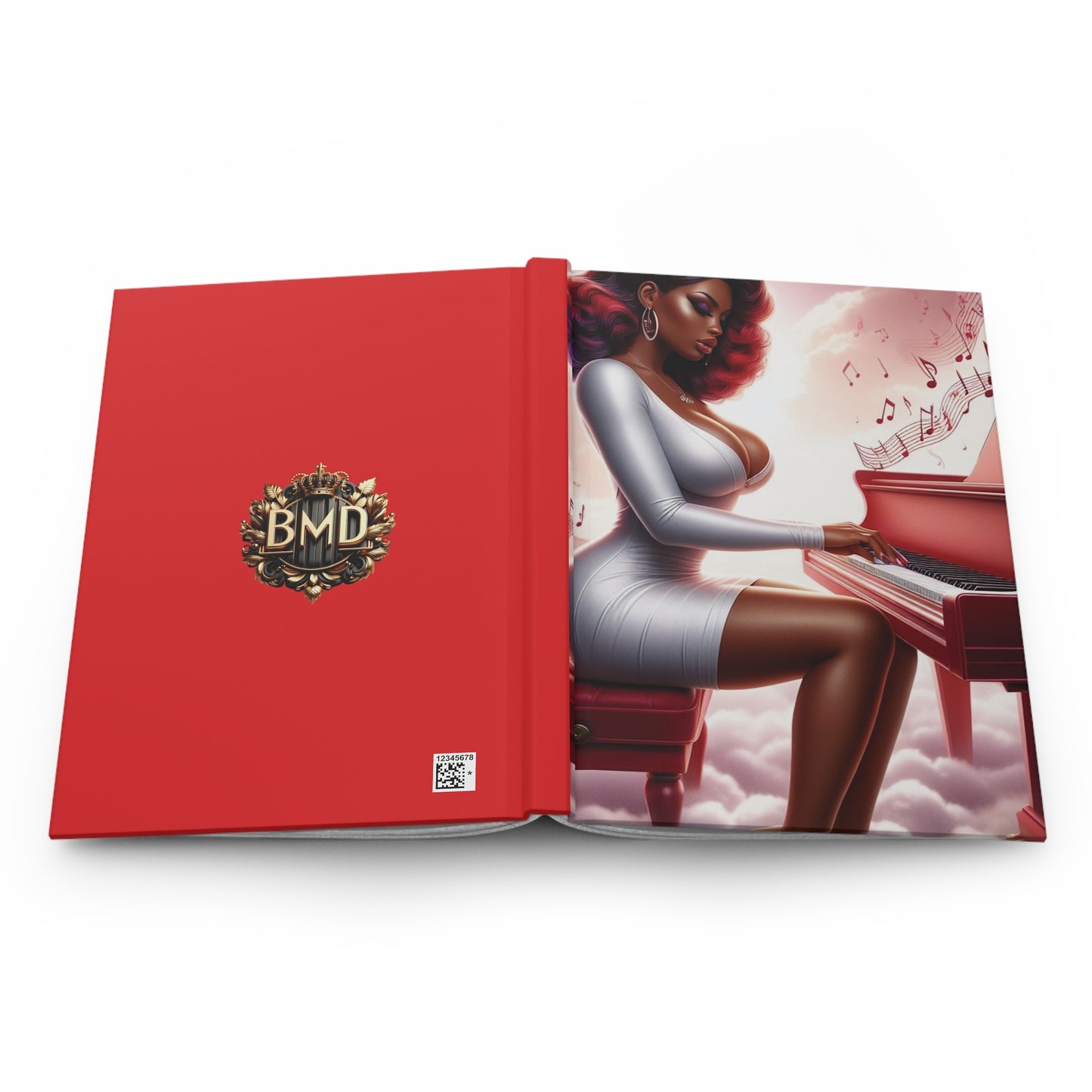 B.M.D Musician's Dream Journal, Songwriter Notebook, Music Lover Diary, Composer Sketchbook, Musical Notepad, Piano Player Gift (pic 2)