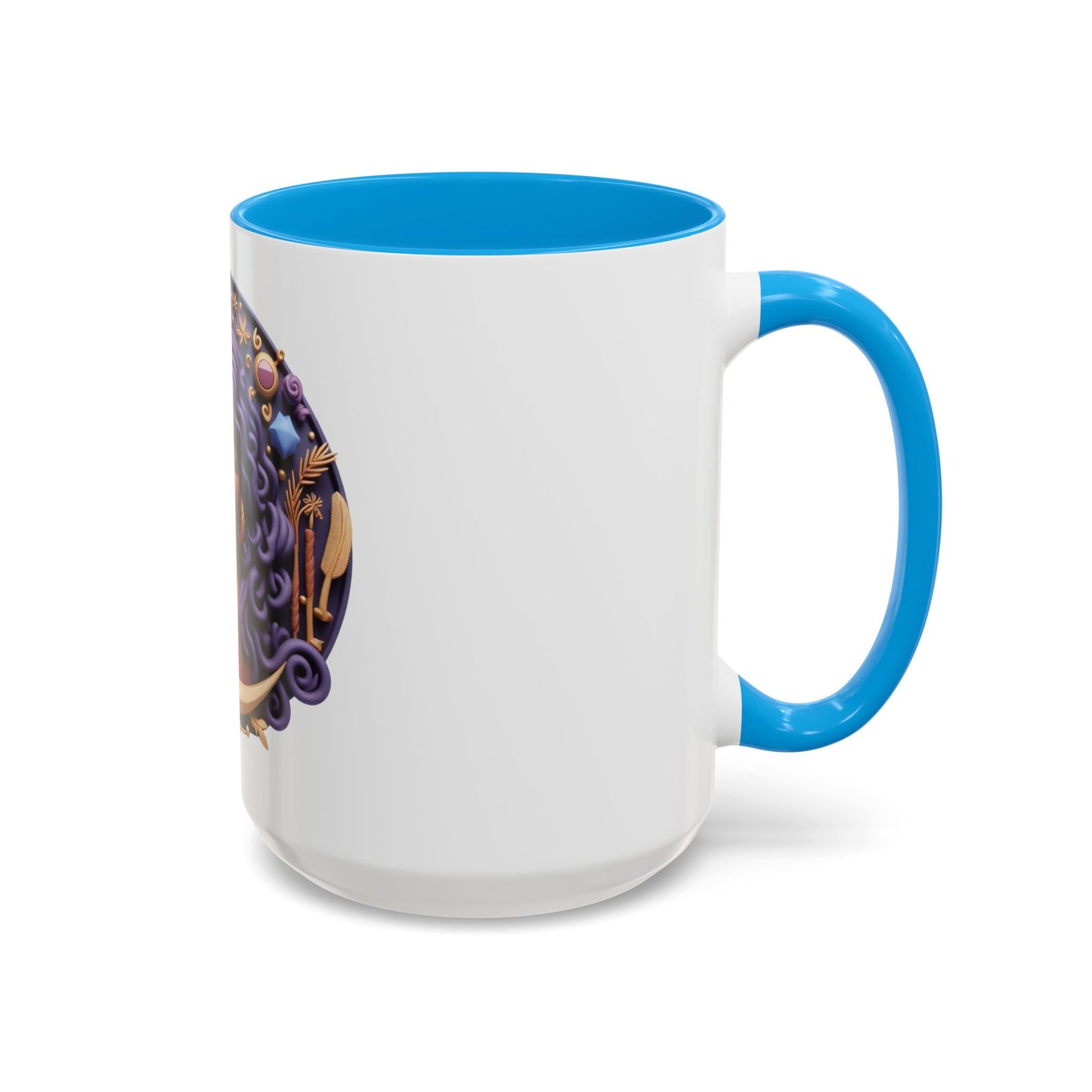 B.M.D Colorful Moon Goddess Mug - Bohemian Coffee Cup, Celestial Art Drinkware, Unique Gift for Her, Astrology Lover, 11oz & 15oz Varieties
