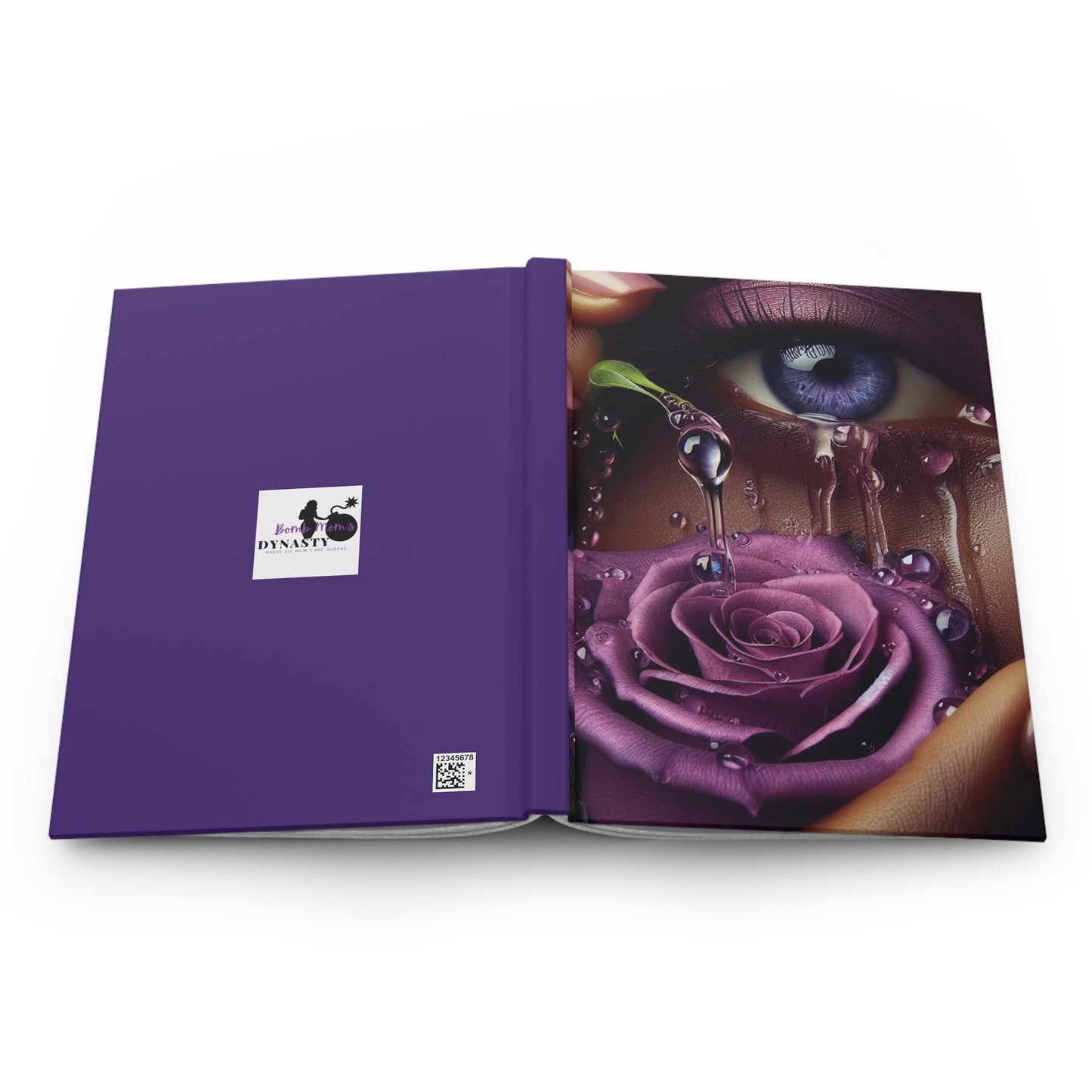 B.M.D TEARS that grew the ROSE Hardcover Journal Matte (edition 7 purple)
