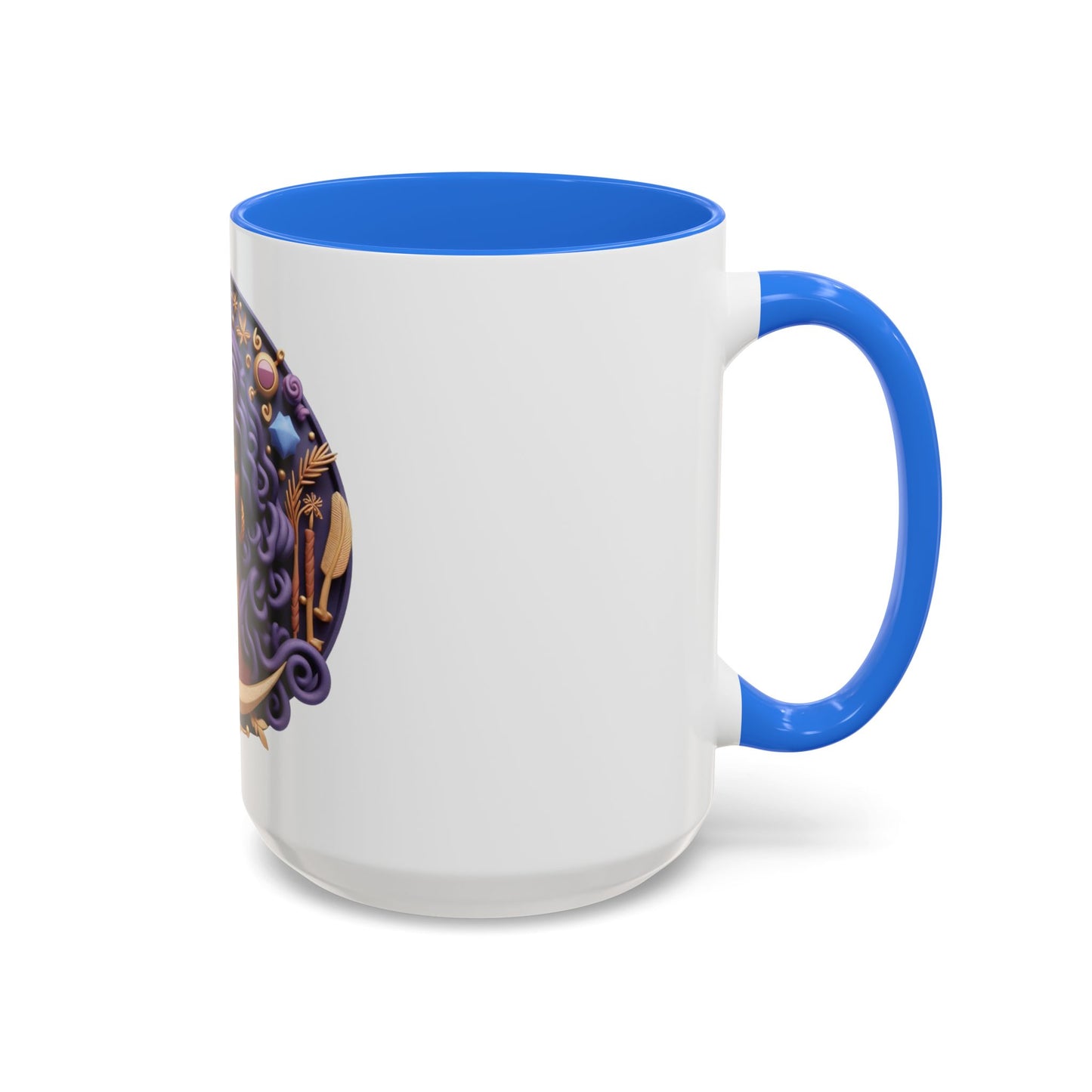 B.M.D Colorful Moon Goddess Mug - Bohemian Coffee Cup, Celestial Art Drinkware, Unique Gift for Her, Astrology Lover, 11oz & 15oz Varieties