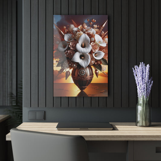 B.M.D Elegant Floral Acrylic Prints (French Cleat Hanging)(2) Home Decor Art, Modern Wall Art, Gift for Her, Wedding Decorations, Office Wall Decor