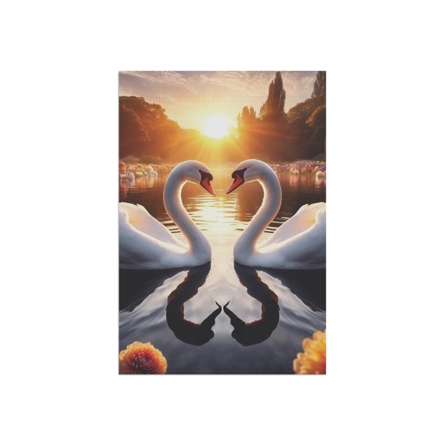 B.M.D Swan Love Garden & House Banner