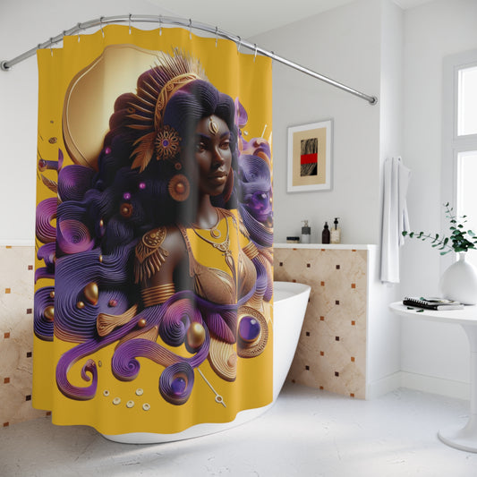 B.M.D Celestial Goddess Shower Curtains (yellow)