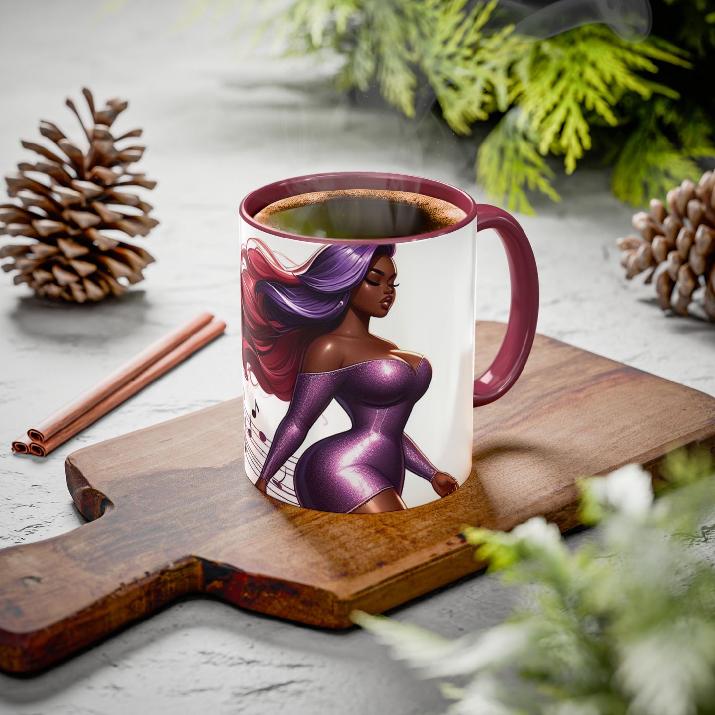 B M.D Colorful Artistic Mugs, Unique Black-Owned Gifts, Coffee Lover's Dream, Home Decor, Birthday Gift