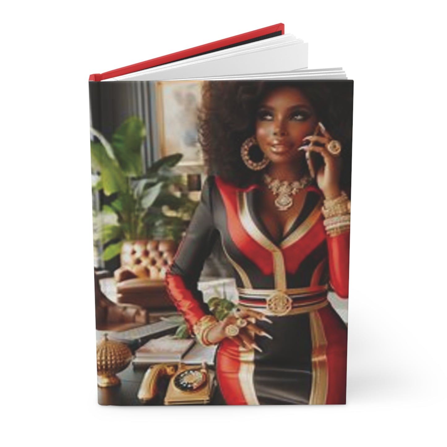 B.M.D Hardcover Journal Matte, Boss Queen Office Work, Empowerment Notebook, Professional Planner, Girl Boss Diary, Boss Lady Journal, Women