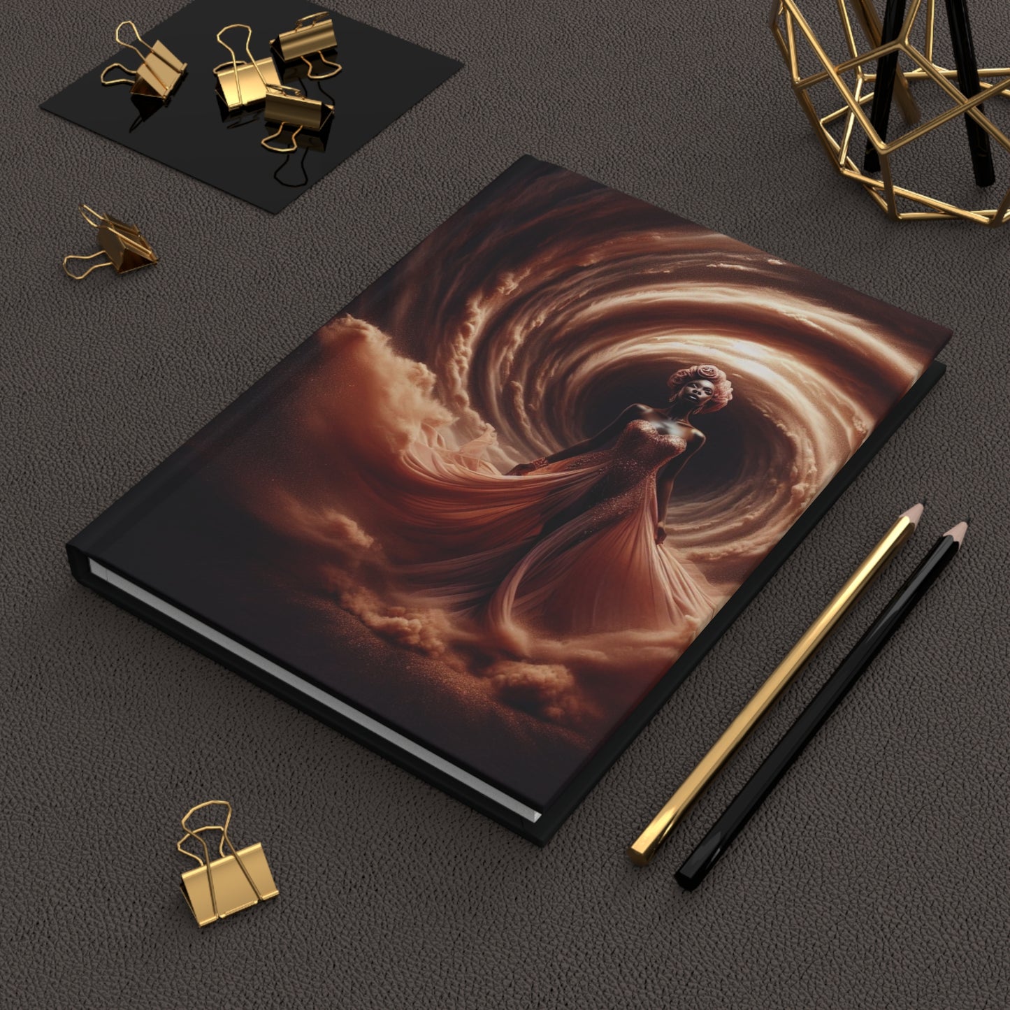 B.M.D Powerful Woman Walking Through the Storm Effortlessly and Elegantly, Notebook, Diary, Writing Journal