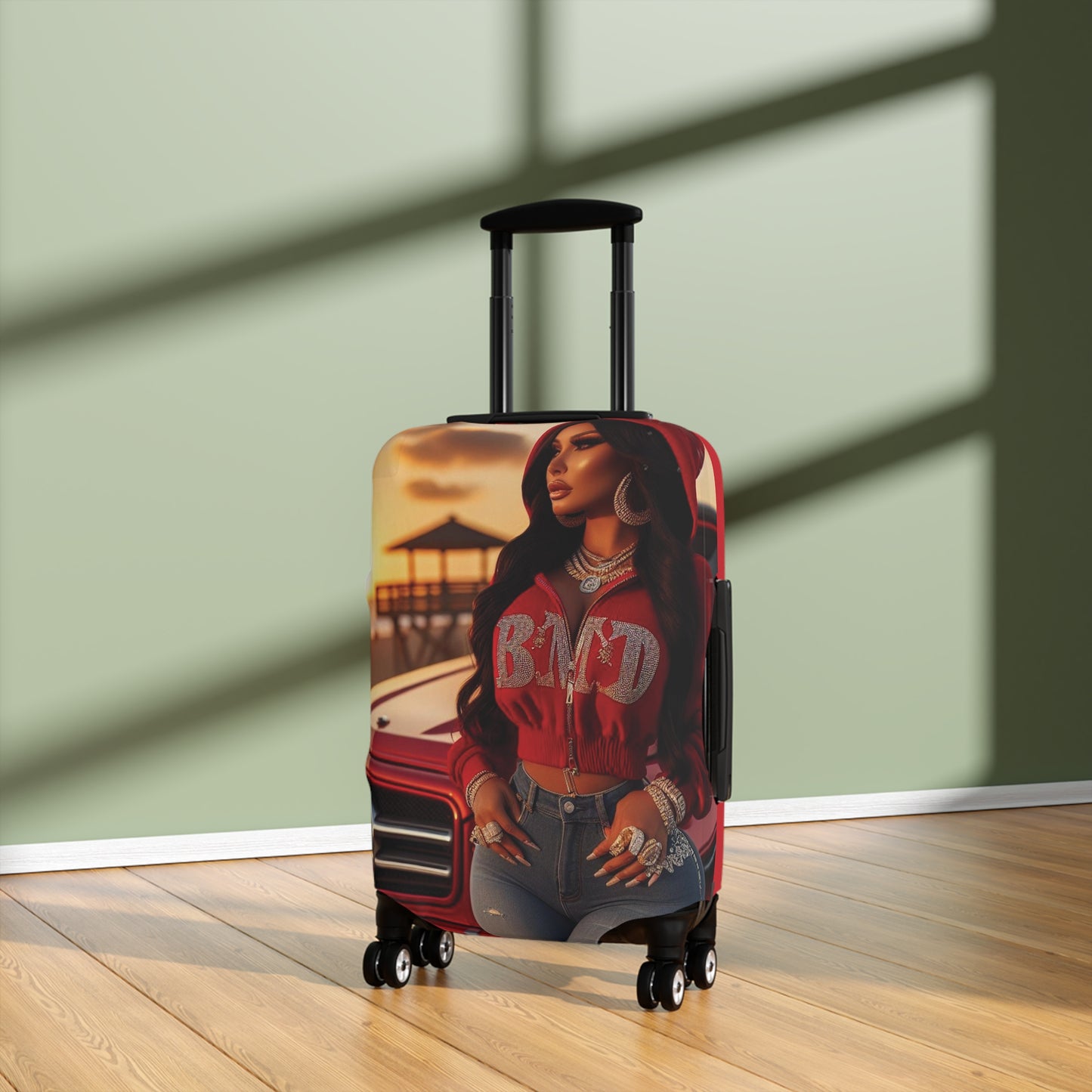 B.M.D Sunset Beach Vacay Luggage Cover