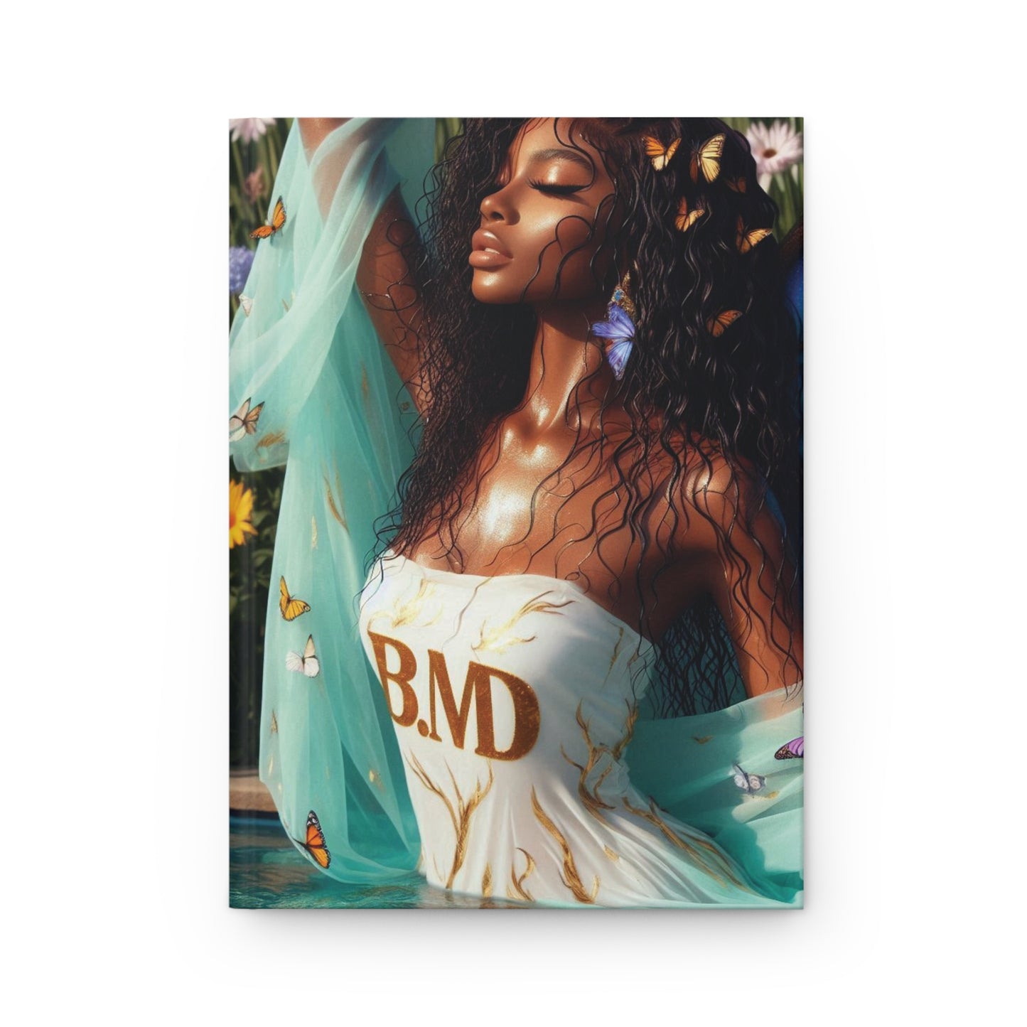 B.M.D Butterfly Journal, Transformation Diary, Beautiful Notebook, Personal Growth Gift, Inspirational Journal, Empowerment (pic 1 turq)