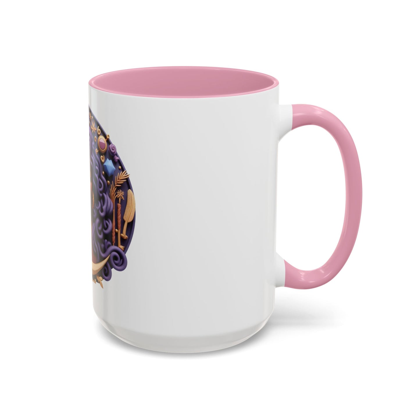B.M.D Colorful Moon Goddess Mug - Bohemian Coffee Cup, Celestial Art Drinkware, Unique Gift for Her, Astrology Lover, 11oz & 15oz Varieties