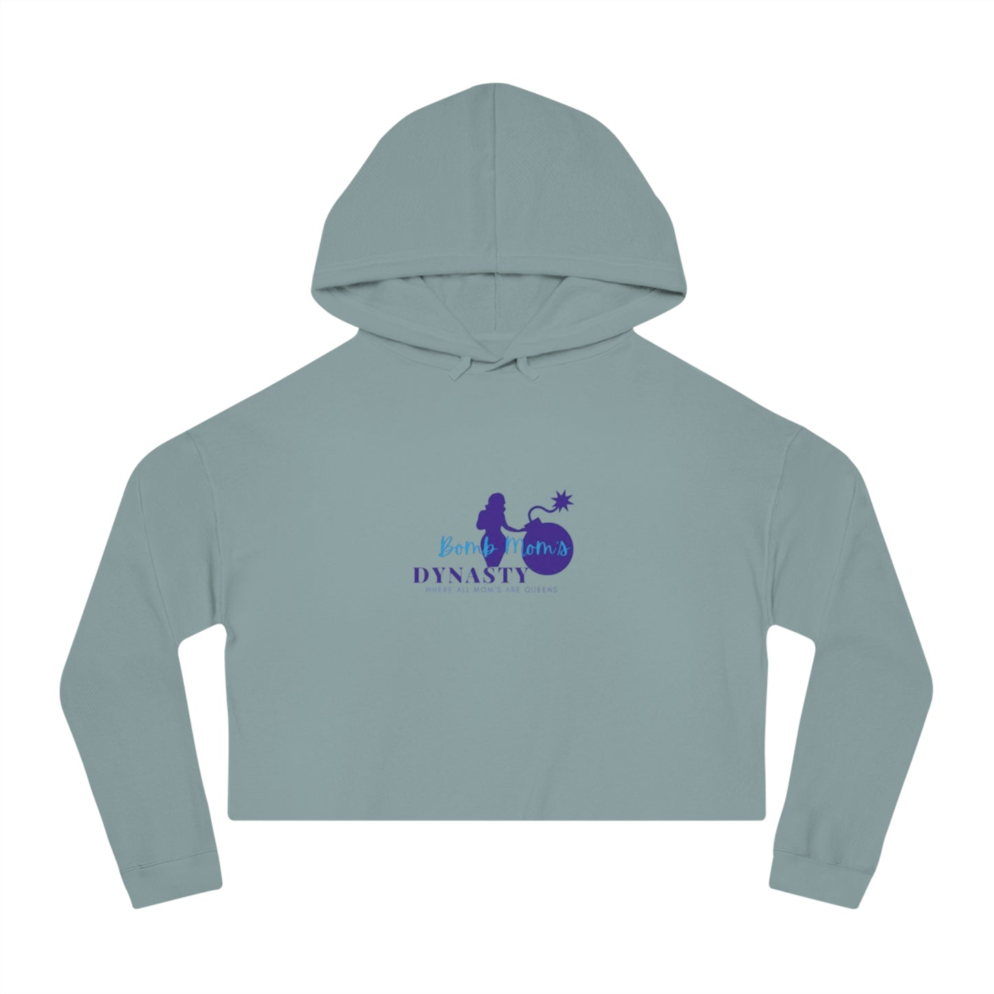 B.M.D Womens Cropped Hoodie with 'Born to Be a Dynasty' - Trendy Athleisure Top, Casual Wear, Gift for Fashion Lovers, Cozy Sweatshirt