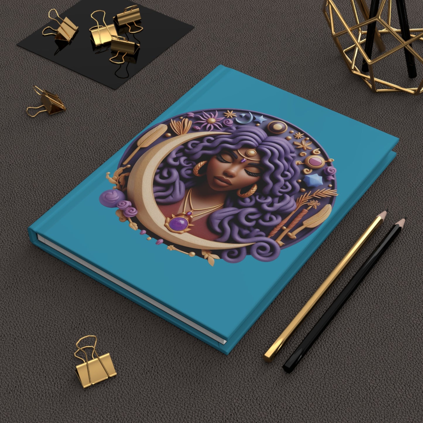 B.M.D Celestial Mistic Goddess Journal Design, Perfect for Moon Lovers, Creative Writing, Spiritual Reflection, Gifts for Her