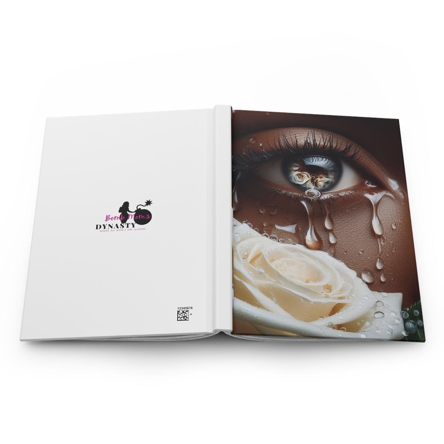 B.M.D TEARS that grew the ROSE Hardcover Journal Matte (edition 4 white)