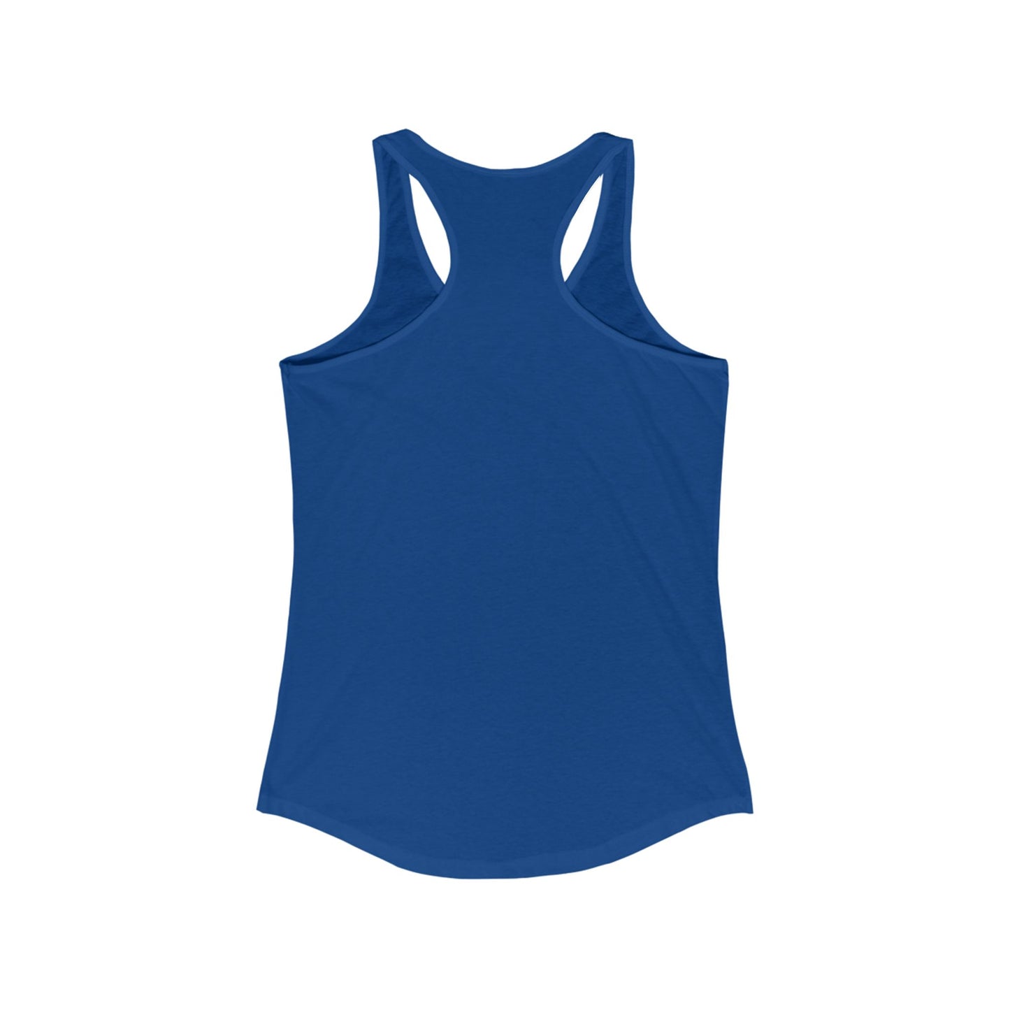 B.M.D White, Royal Blue Women's Ideal Racerback Tank
