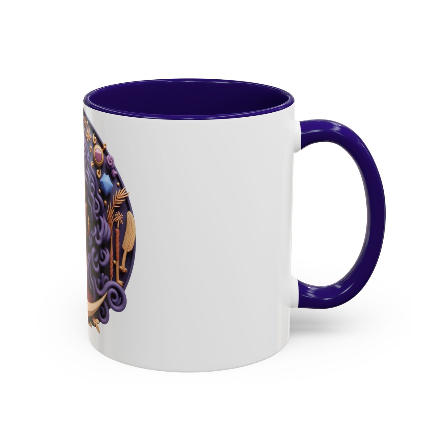 B.M.D Colorful Moon Goddess Mug - Bohemian Coffee Cup, Celestial Art Drinkware, Unique Gift for Her, Astrology Lover, 11oz & 15oz Varieties