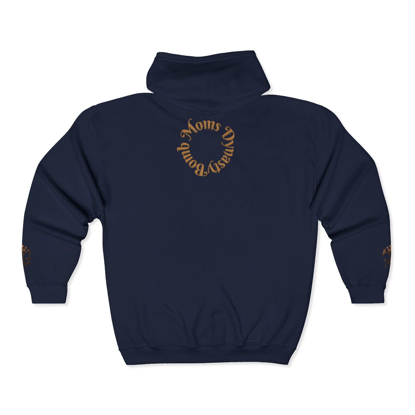 B.M.D Crowned Unisex Hoodie, Cool Full Zip Hoodie (logo 2)