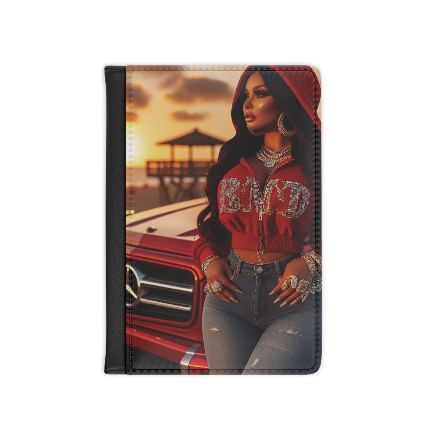 B.M.D Sunset Beach Vacay Passport Cover