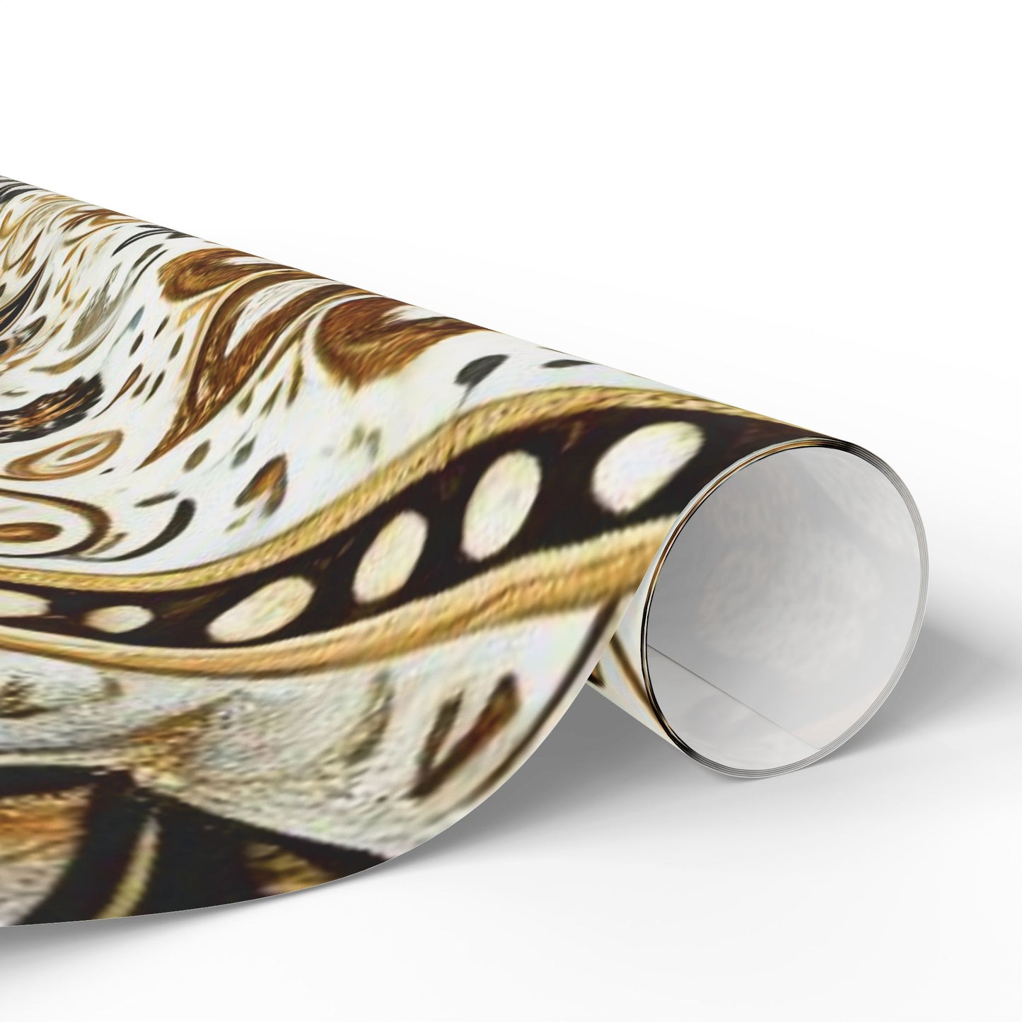 B.M.D Gold Floral Mandala Wrapping Paper – Elegant Gift Wrap for Weddings & Holidays