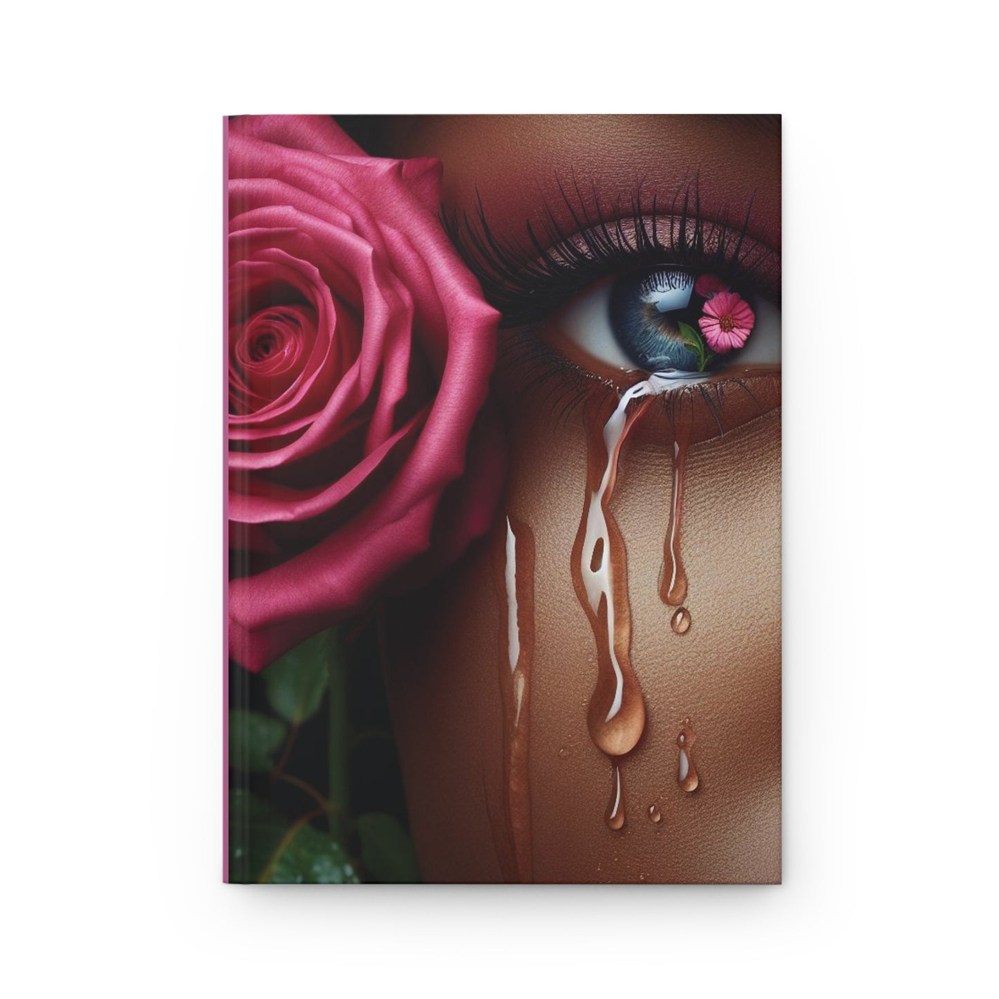 B.M.D TEARS that grew the ROSE Hardcover Journal Matte (edition 5 pink)