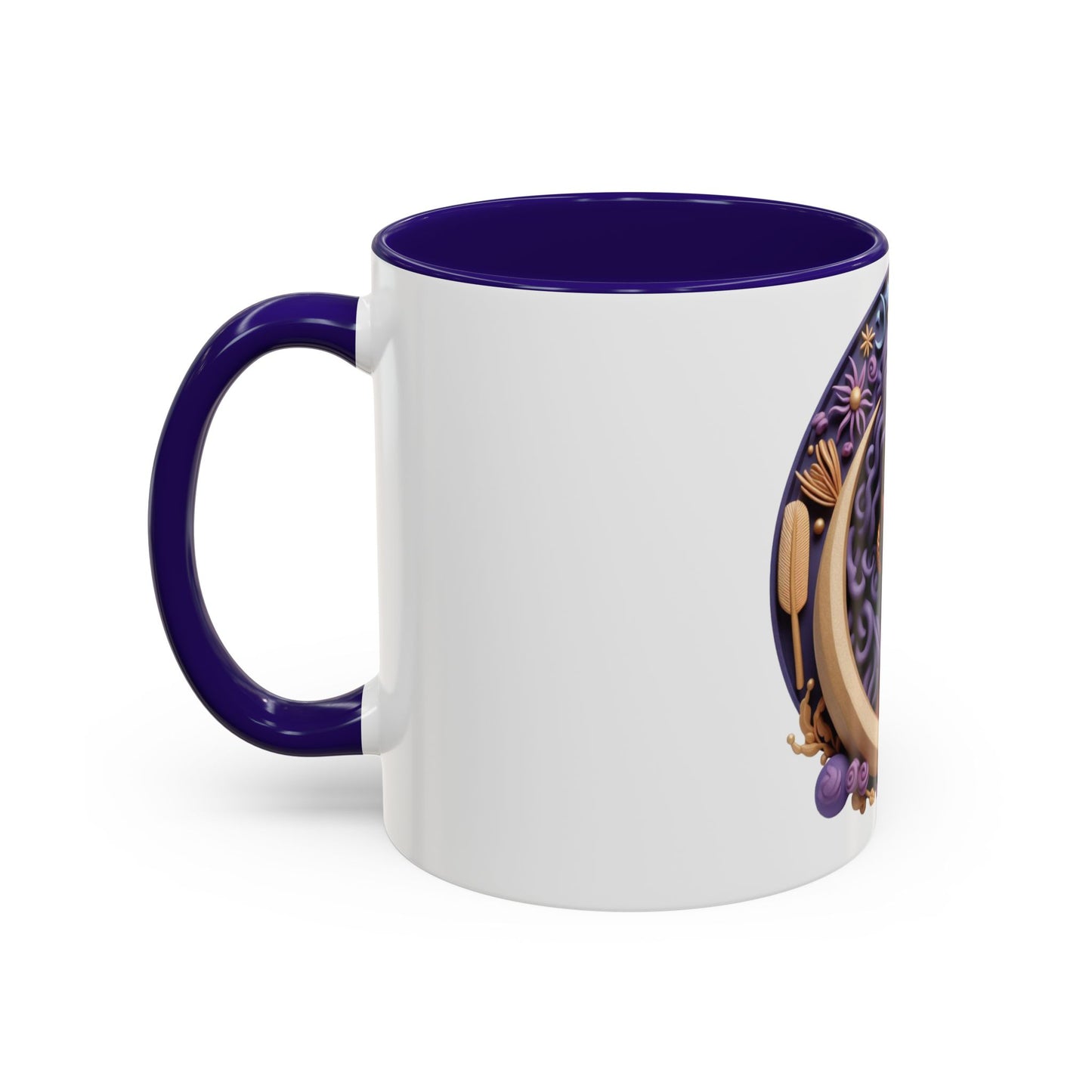 B.M.D Colorful Moon Goddess Mug - Bohemian Coffee Cup, Celestial Art Drinkware, Unique Gift for Her, Astrology Lover, 11oz & 15oz Varieties