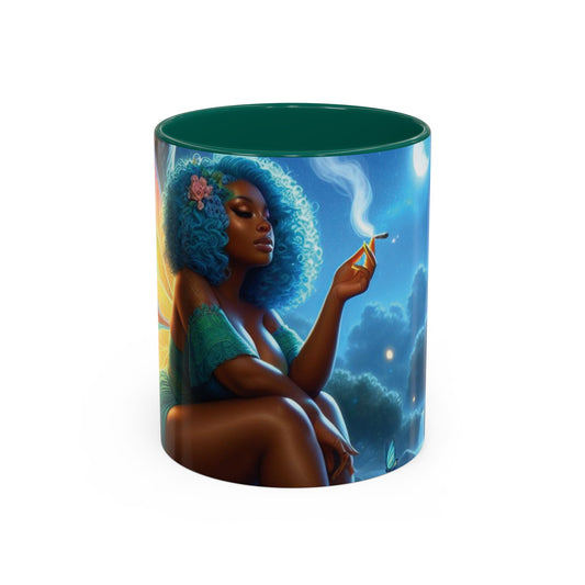 B M.D Colorful Fairy Design Mugs | Enchanted Coffee Mug, Gift for Fantasy Lovers, Unique Home Decor, Magical Drinkware, Butterfly Art