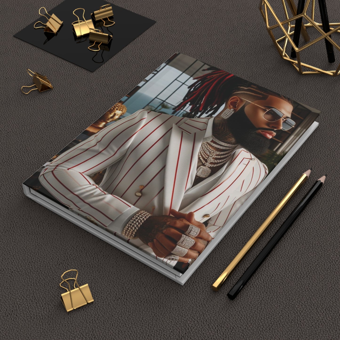 B.M.D Stylish Men's Journal, Inspirational Notebook for Creative Souls, Gift for Writers, Entrepreneurs, Fashion Enthusiasts, Modern Design